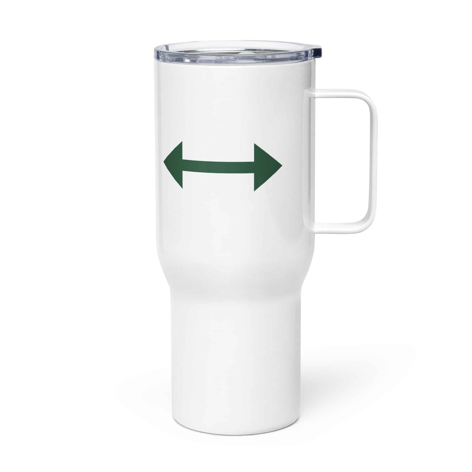 Forest Green Bidirectional Trail Arrow Travel Mug