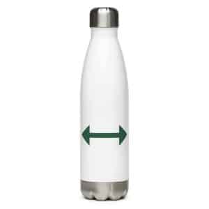 12 Bidirectional Trail Arrow Forest Green Stainless Steel Water Bottle - 17 oz - Main