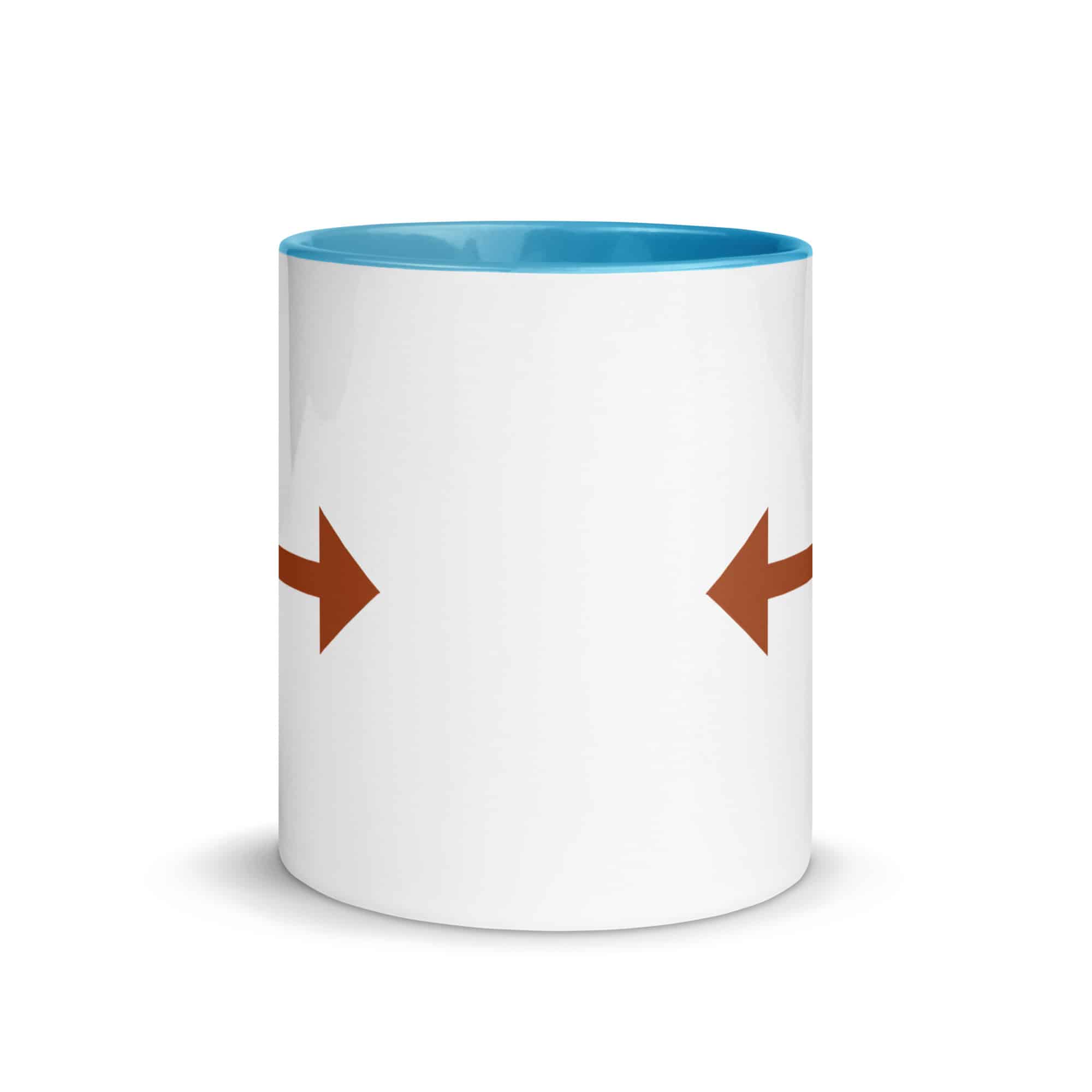 Terracotta Bidirectional Trail Arrow Color Inside Mug