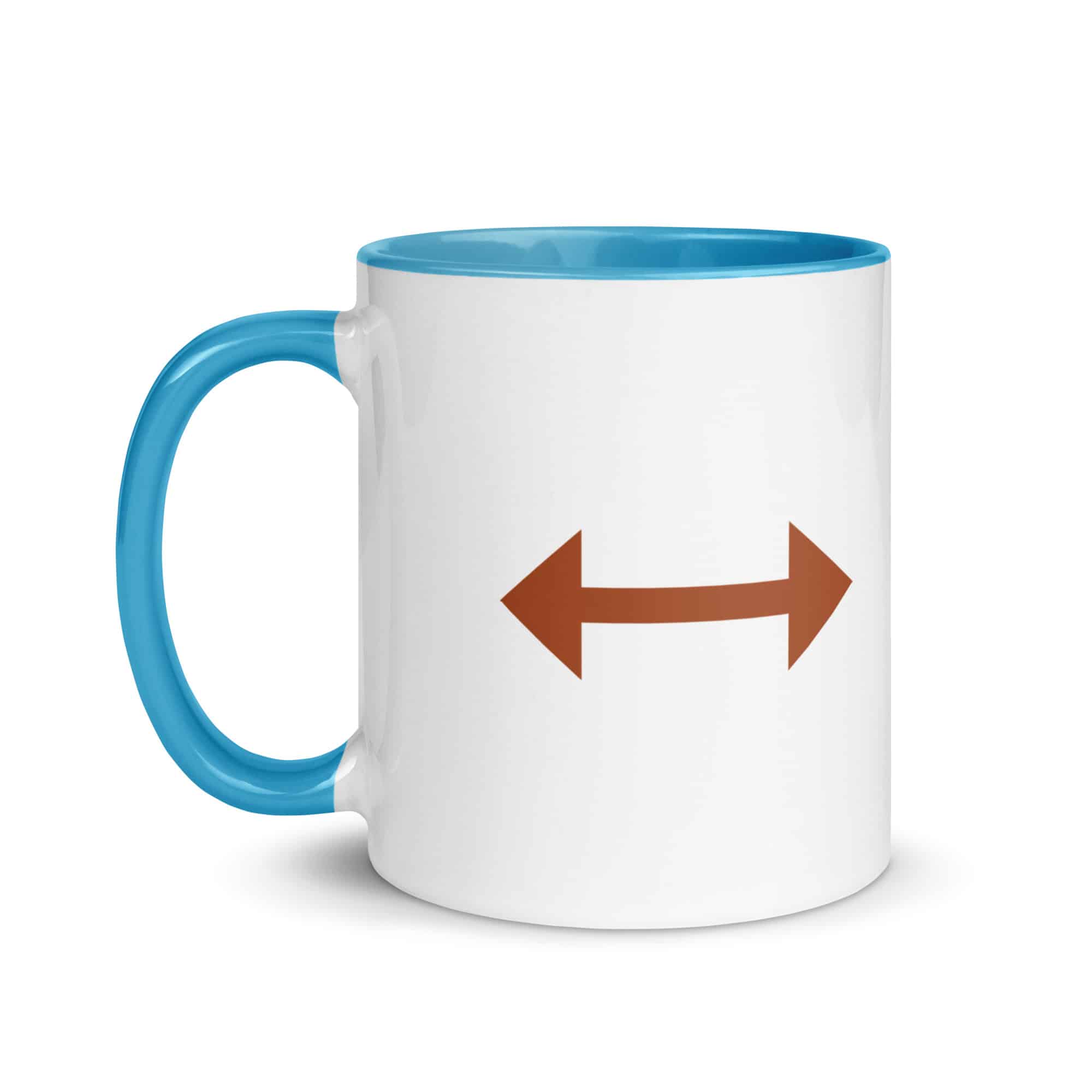 Terracotta Bidirectional Trail Arrow Color Inside Mug