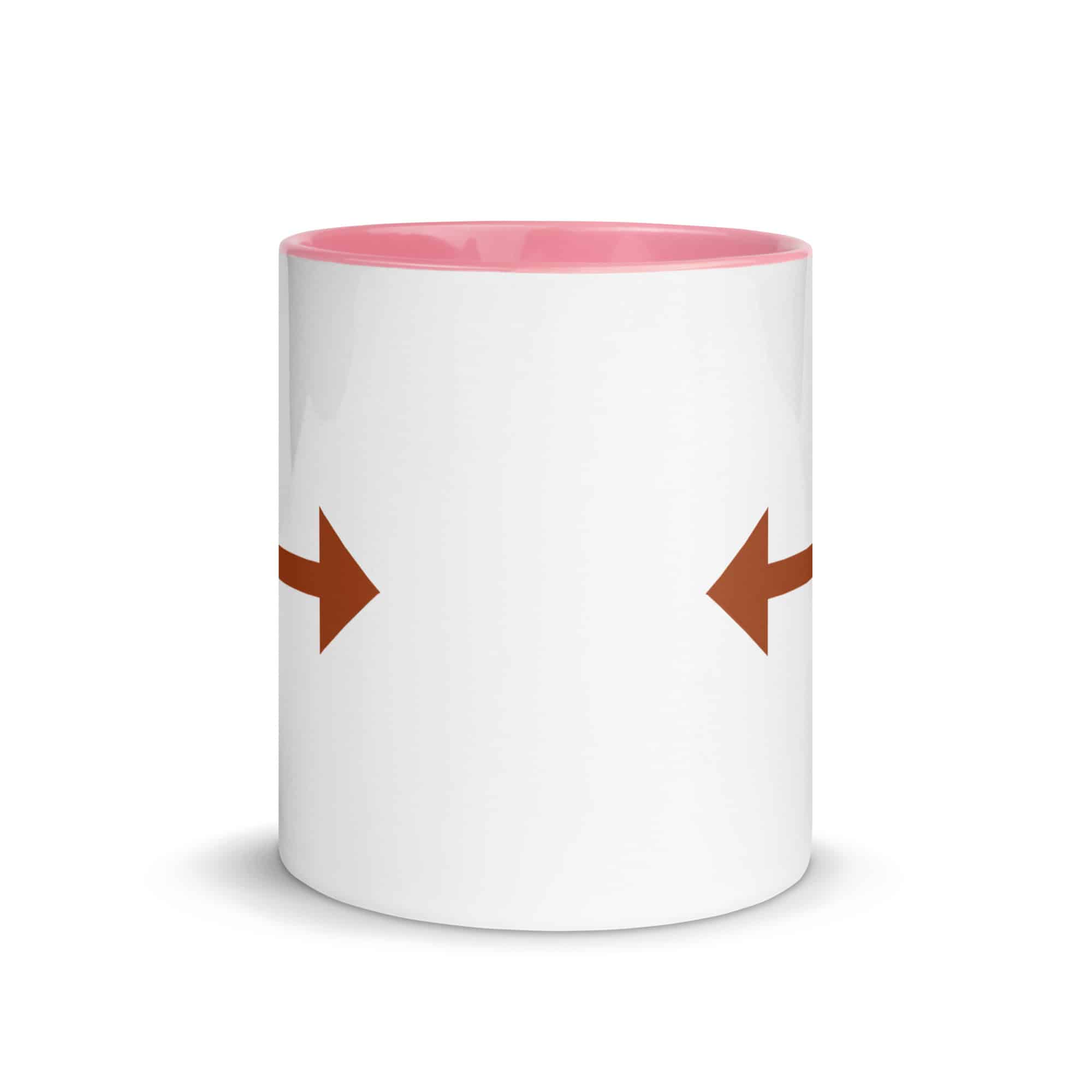 Terracotta Bidirectional Trail Arrow Color Inside Mug