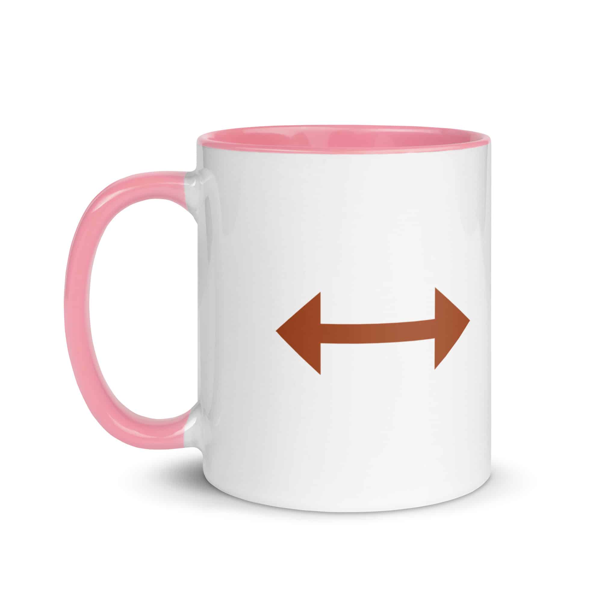 Terracotta Bidirectional Trail Arrow Color Inside Mug