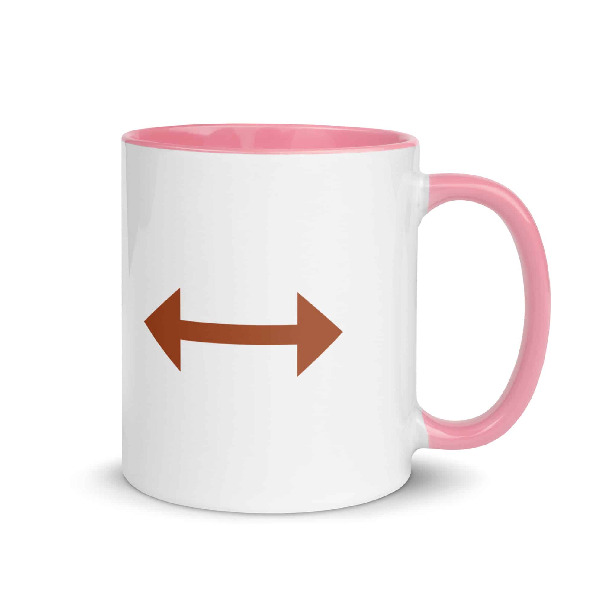 Terracotta Bidirectional Trail Arrow Color Inside Mug