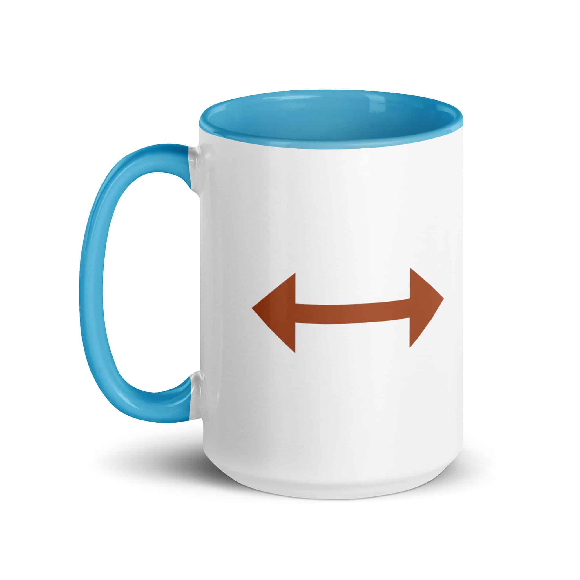 Terracotta Bidirectional Trail Arrow Color Inside Mug