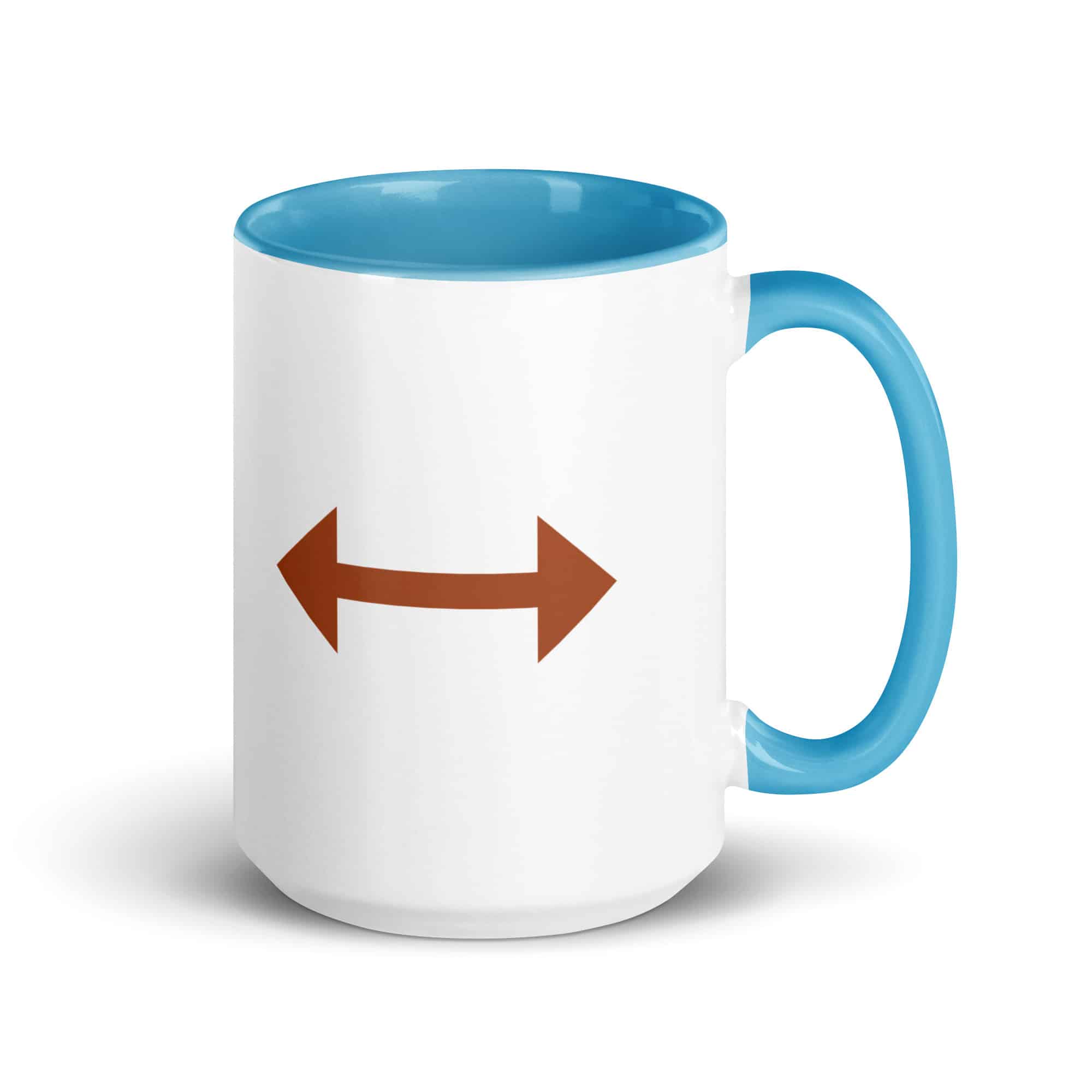 Terracotta Bidirectional Trail Arrow Color Inside Mug