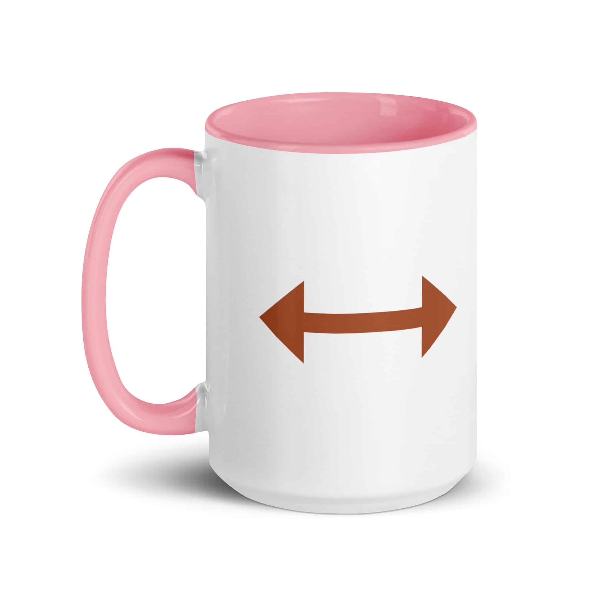Terracotta Bidirectional Trail Arrow Color Inside Mug
