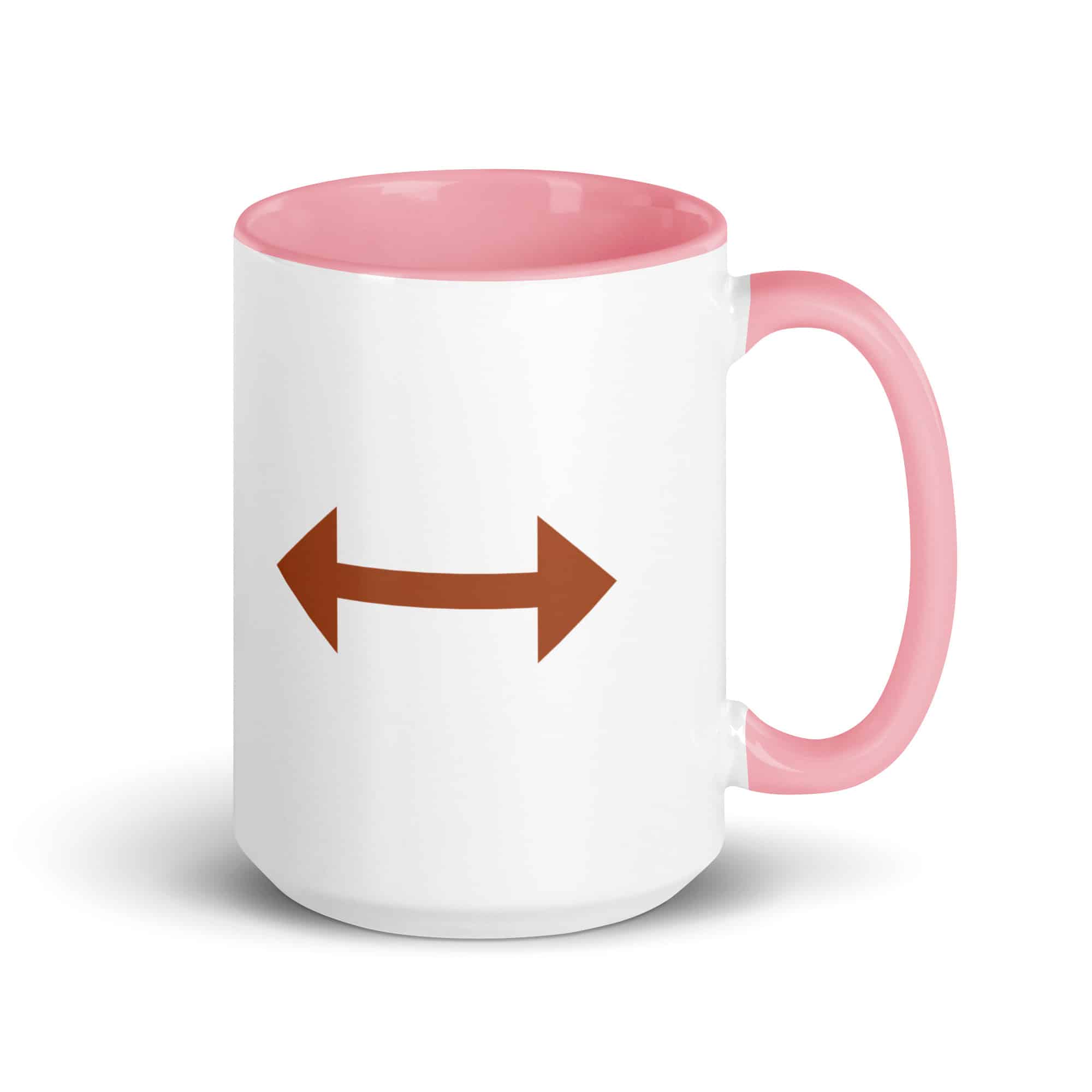 Terracotta Bidirectional Trail Arrow Color Inside Mug