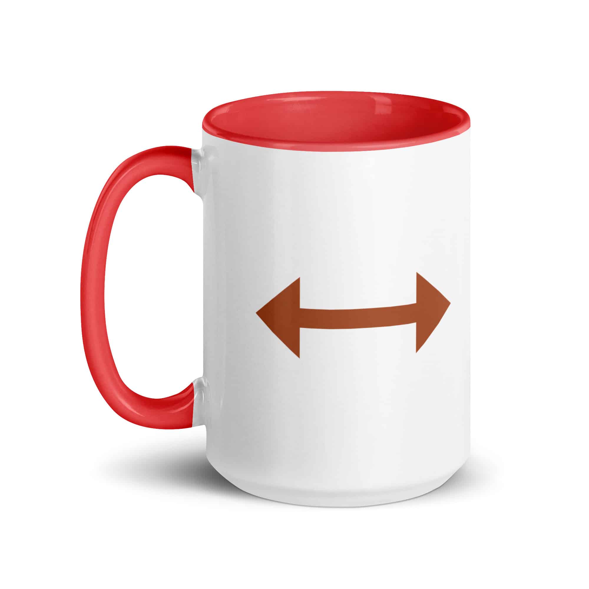 Terracotta Bidirectional Trail Arrow Color Inside Mug
