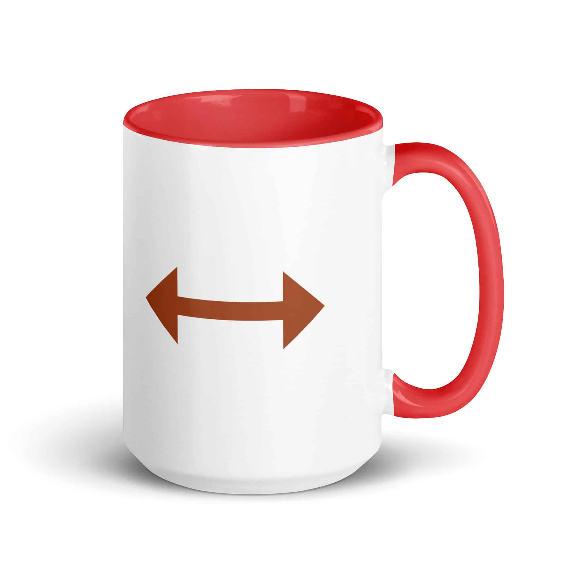 Terracotta Bidirectional Trail Arrow Color Inside Mug