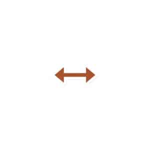 12 Bidirectional Trail Arrow Terracotta Die-Cut Magnet - 3″×3″ - Main