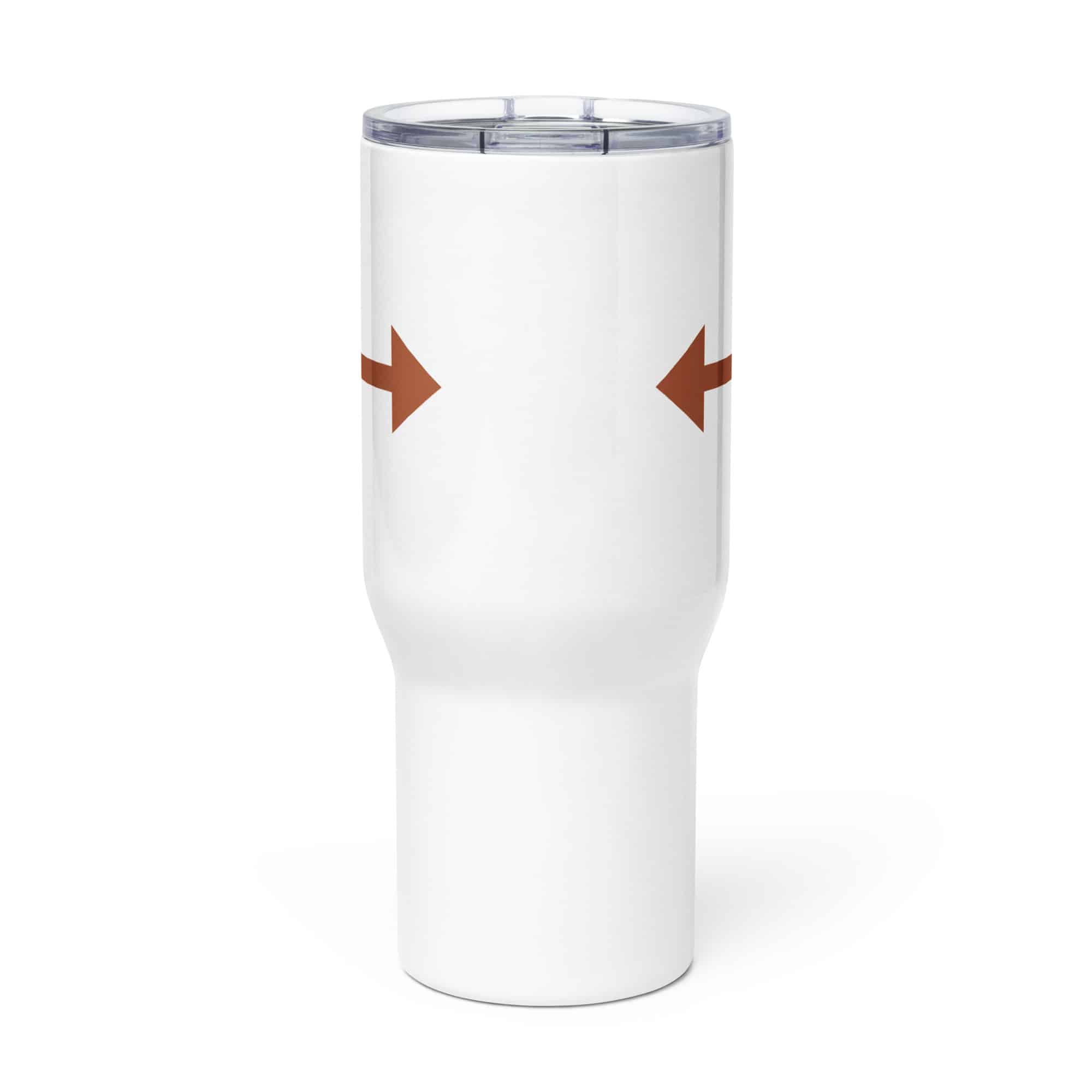 Terracotta Bidirectional Trail Arrow Travel Mug