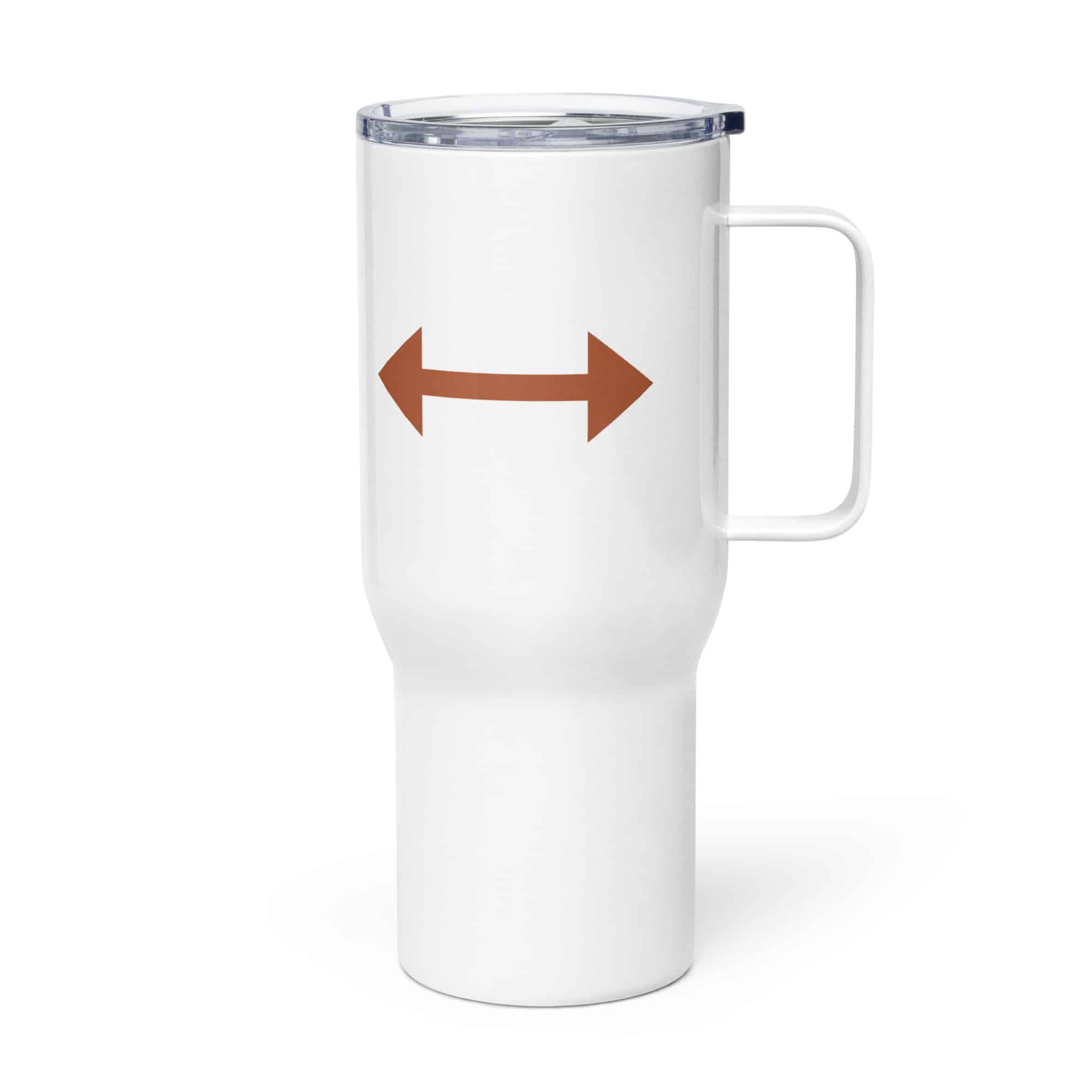 Terracotta Bidirectional Trail Arrow Travel Mug