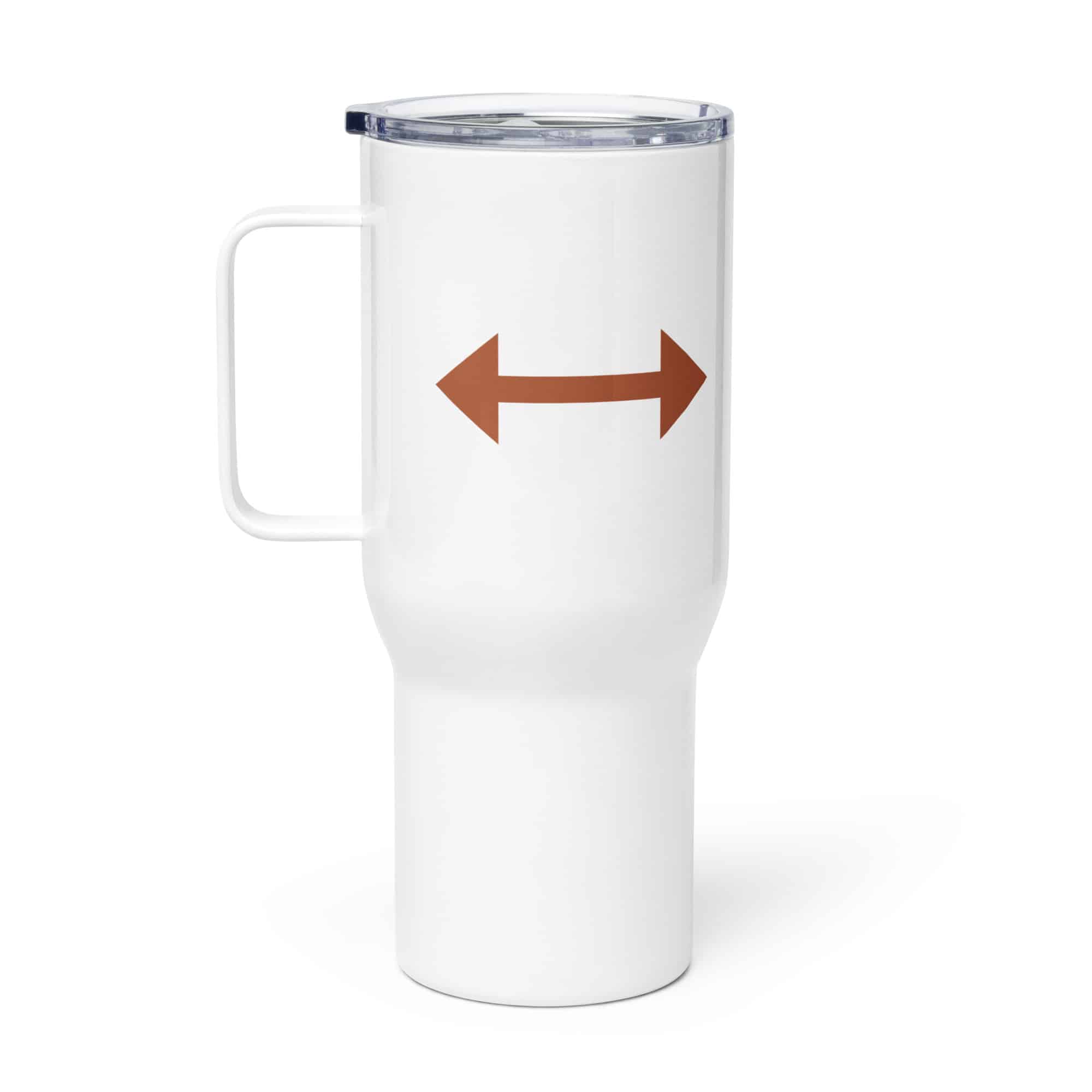 Terracotta Bidirectional Trail Arrow Travel Mug