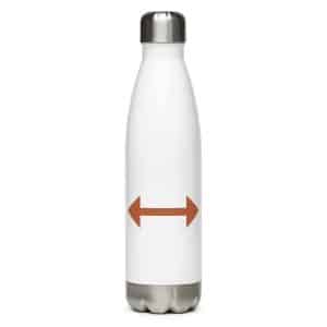 12 Bidirectional Trail Arrow Terracotta Stainless Steel Water Bottle - 17 oz - Main