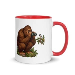 12 Bigfoot Birdwatcher Color Inside Coffee Mug - 11 oz - Main