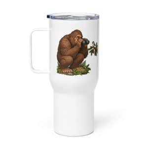 12 Bigfoot Birdwatcher Travel Mug - 25 oz - Main