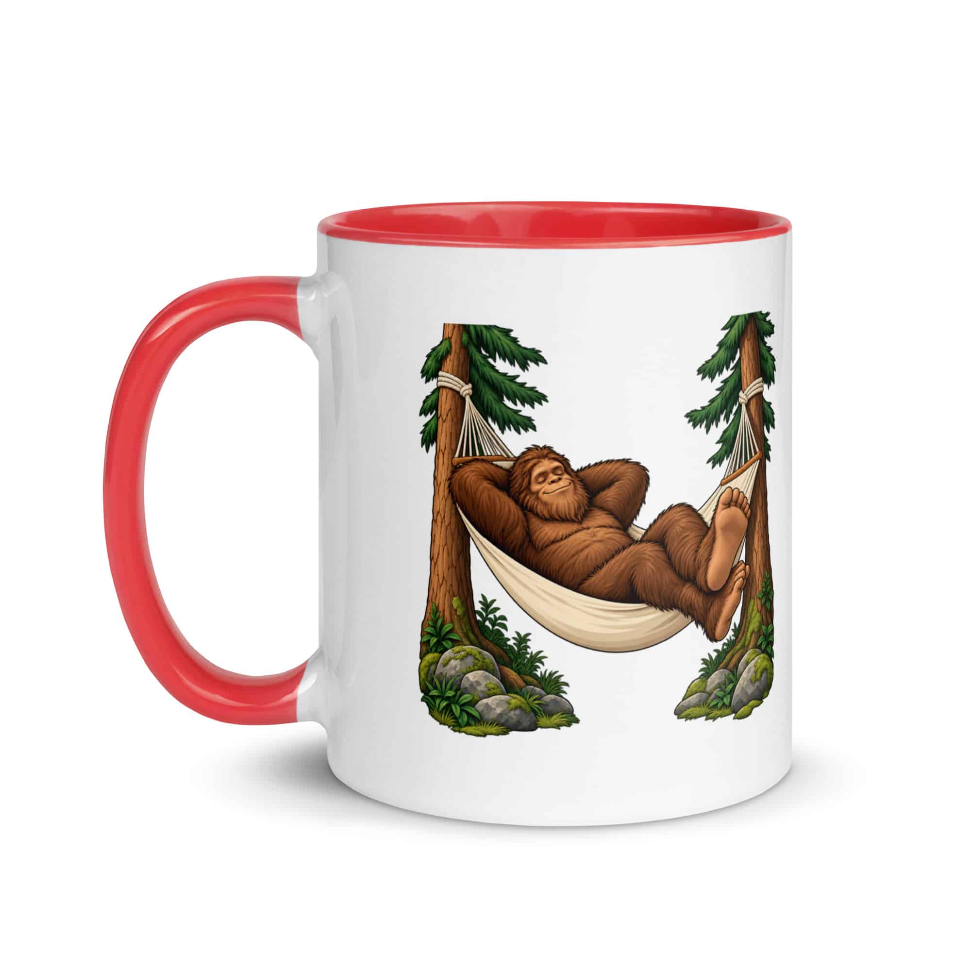 Hammock Nap Bigfoot Color Inside Mug