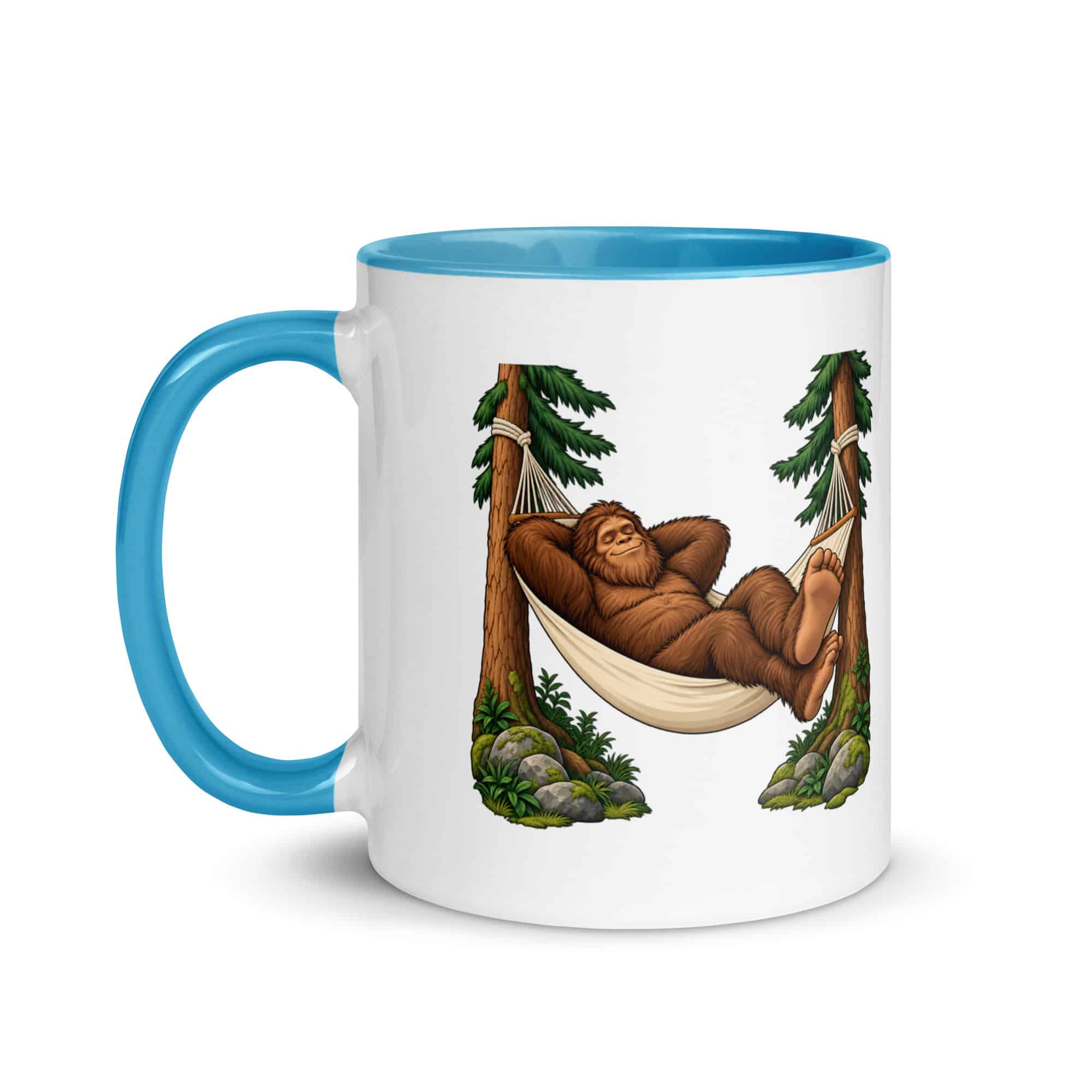 Hammock Nap Bigfoot Color Inside Mug