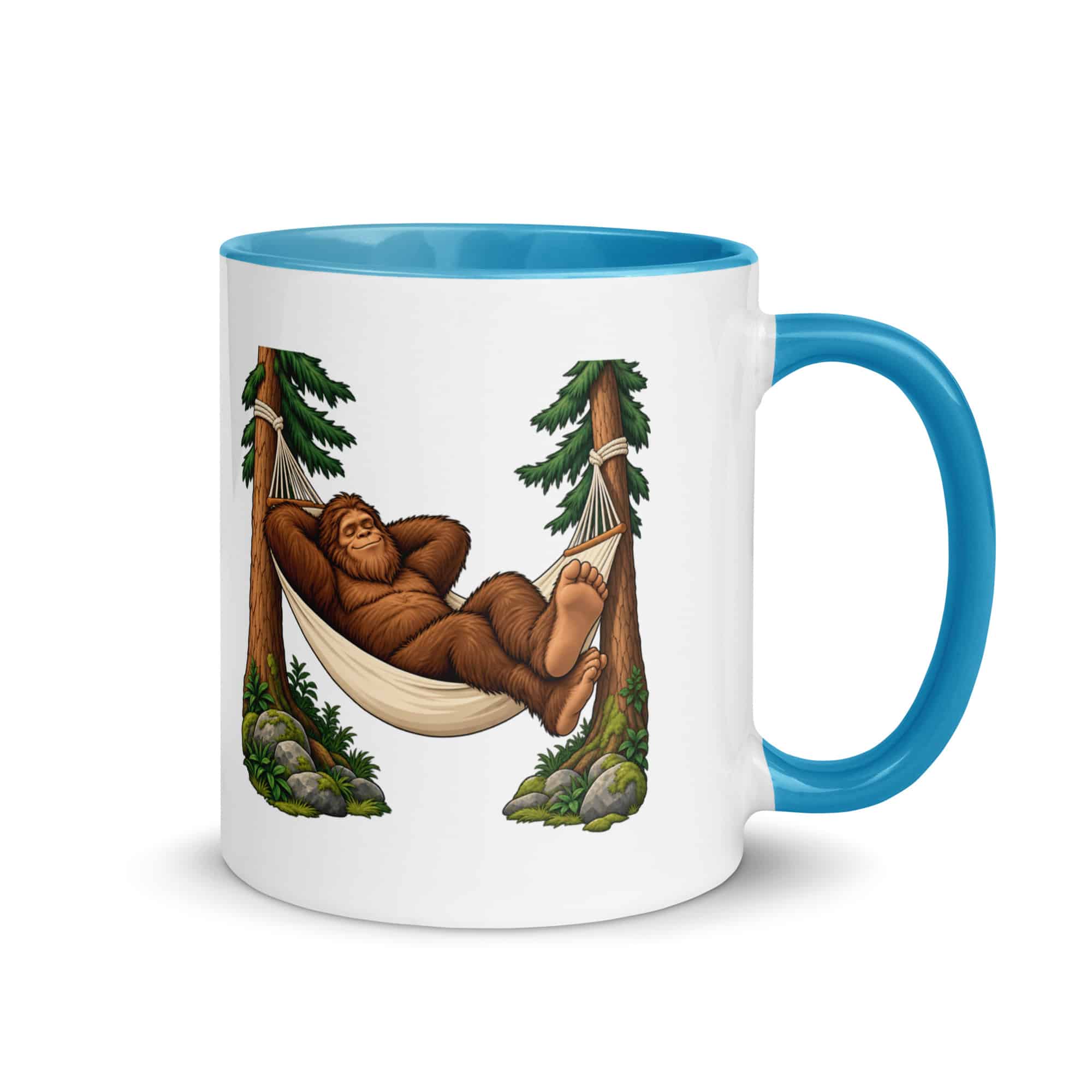 Hammock Nap Bigfoot Color Inside Mug