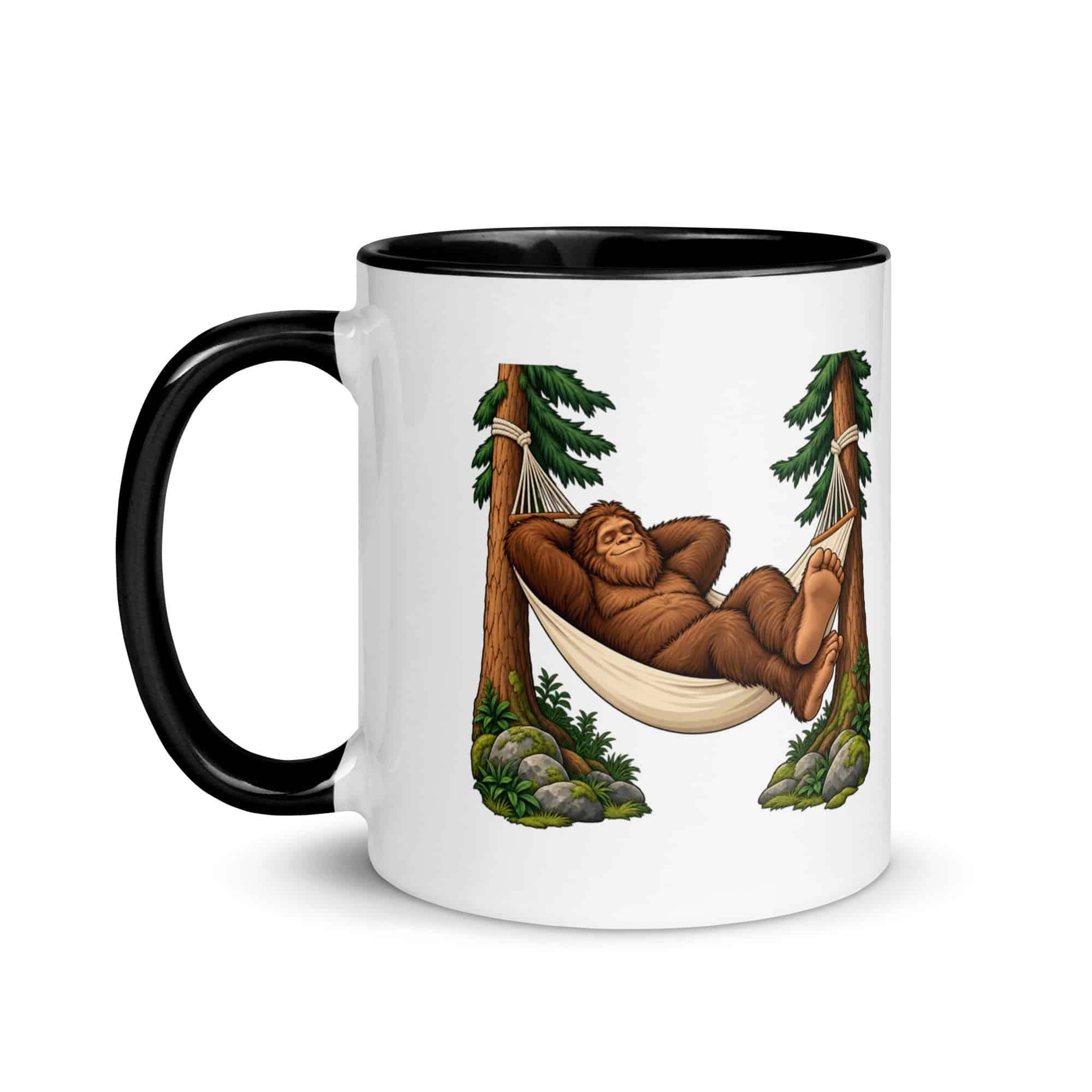 Hammock Nap Bigfoot Color Inside Mug