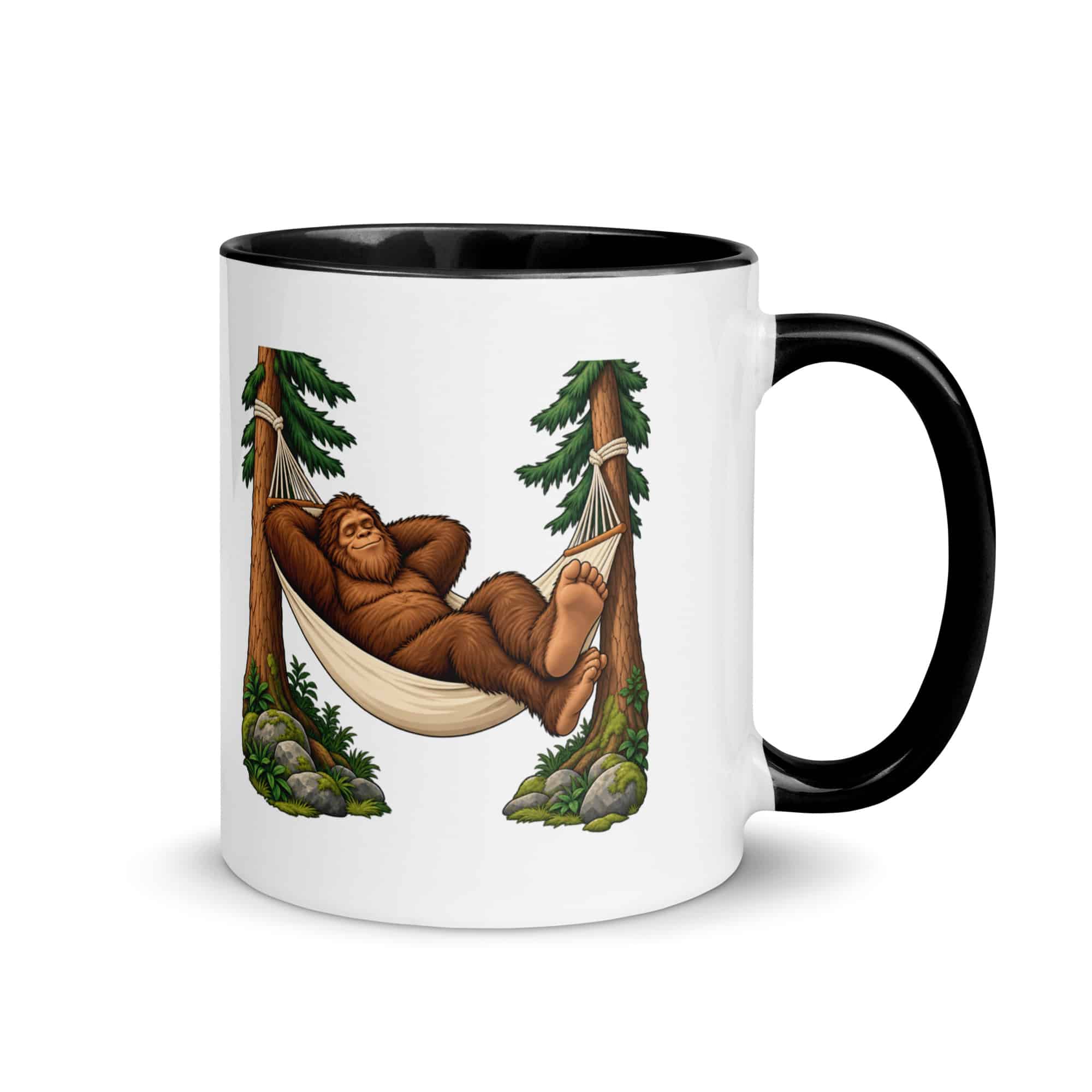 Hammock Nap Bigfoot Color Inside Mug