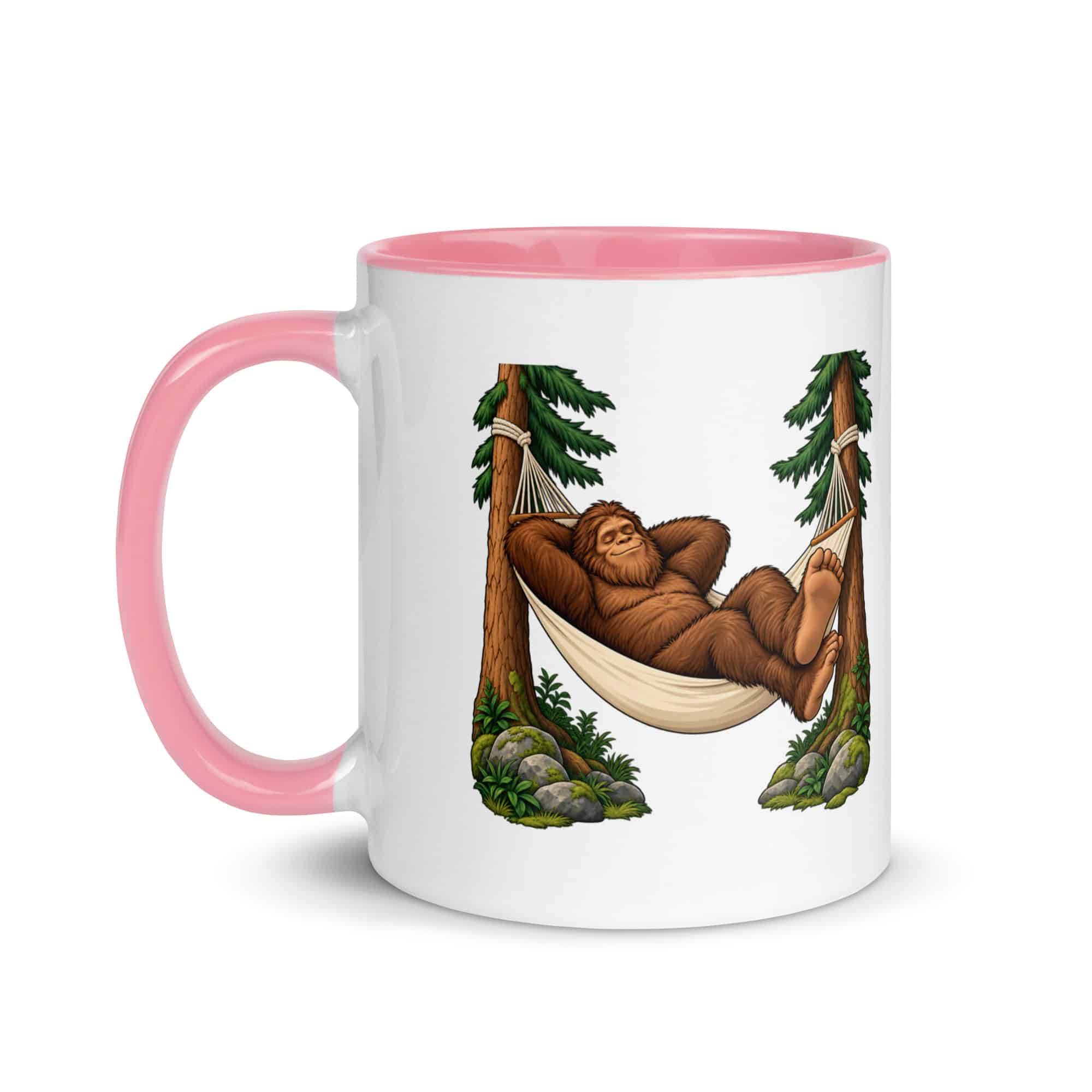 Hammock Nap Bigfoot Color Inside Mug