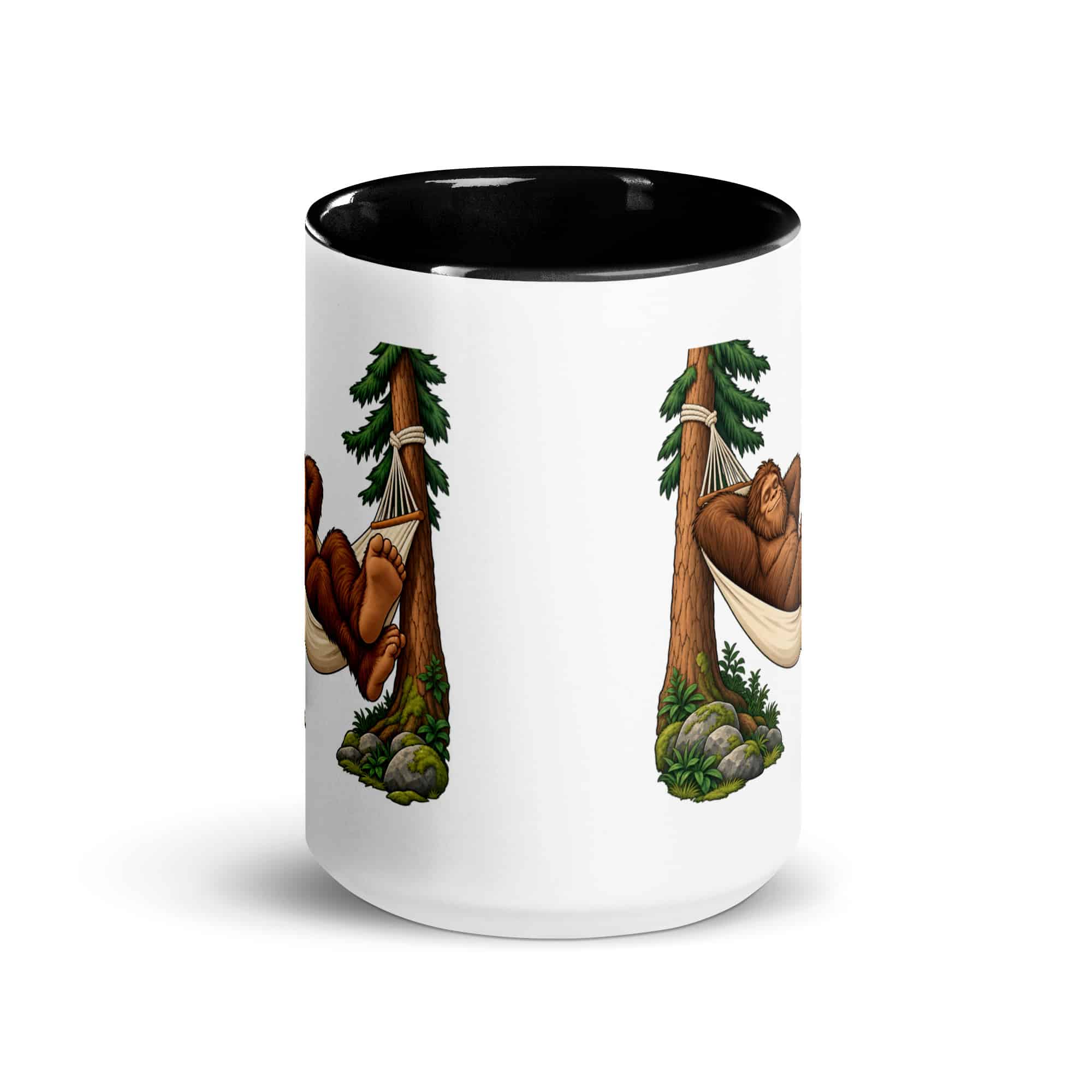 Hammock Nap Bigfoot Color Inside Mug