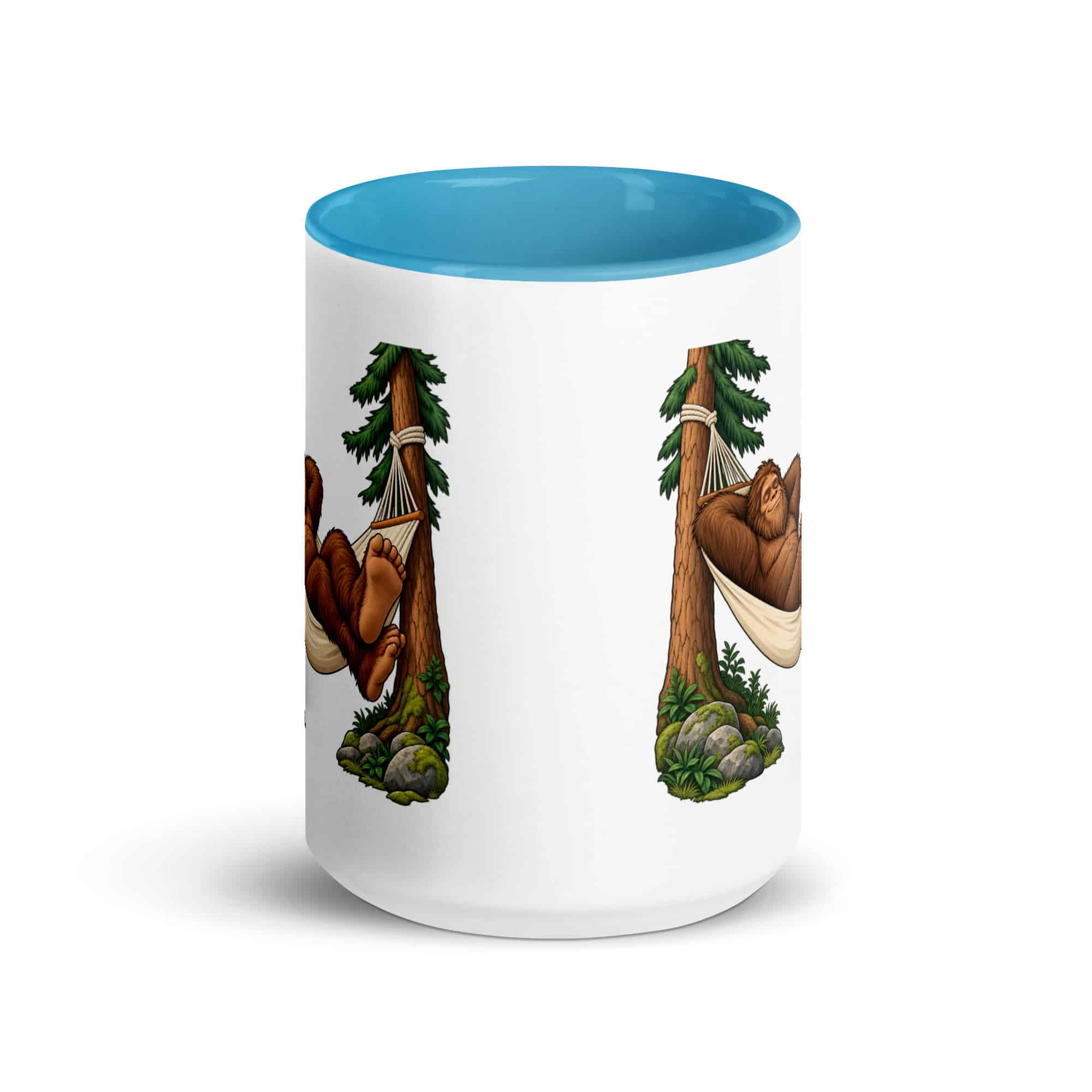 Hammock Nap Bigfoot Color Inside Mug