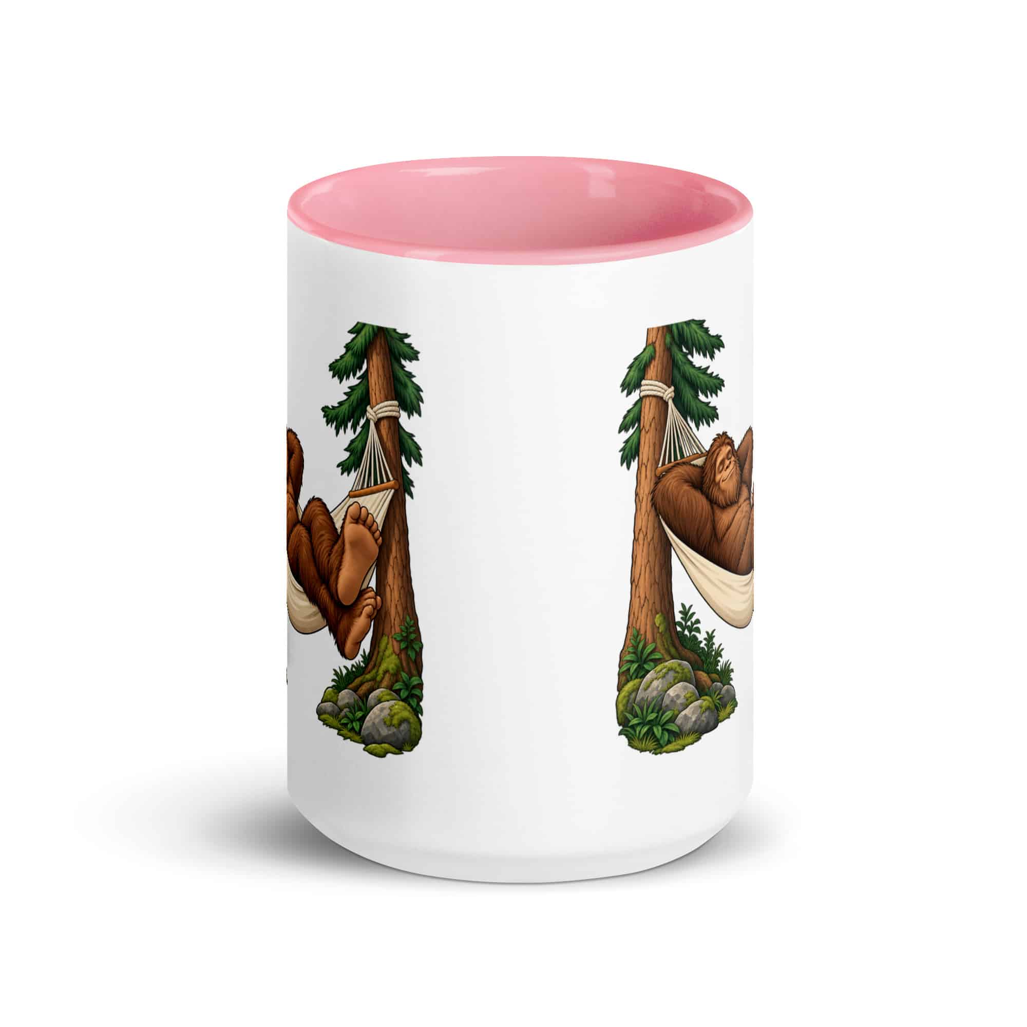 Hammock Nap Bigfoot Color Inside Mug