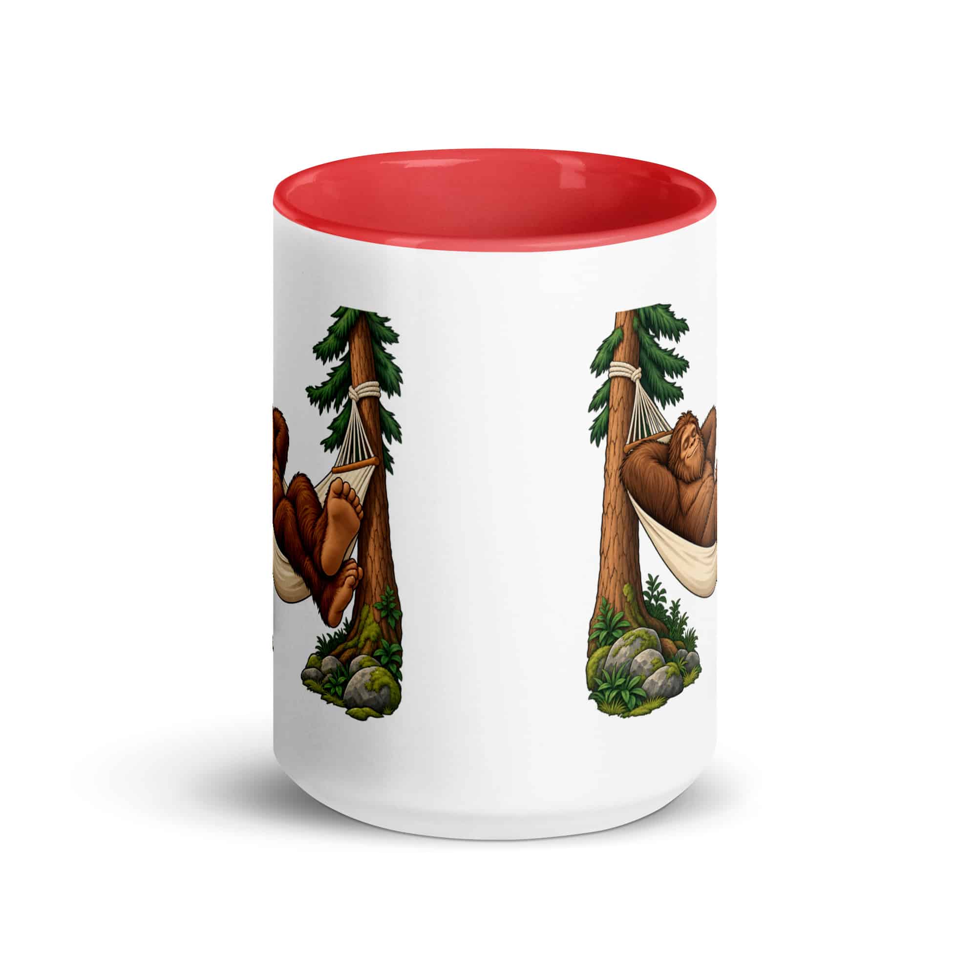 Hammock Nap Bigfoot Color Inside Mug