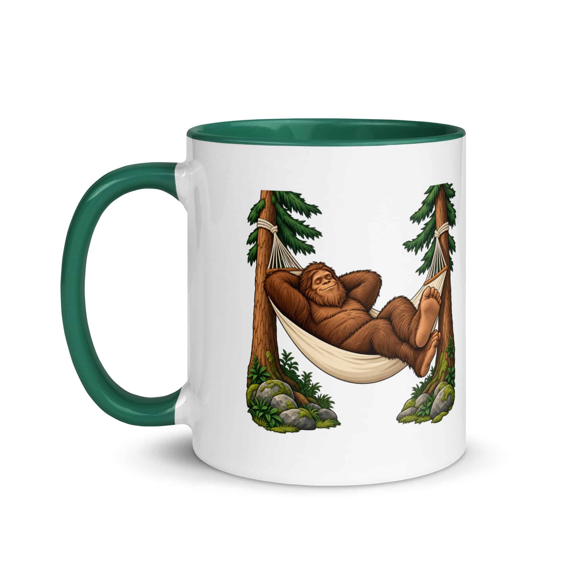 Hammock Nap Bigfoot Color Inside Mug