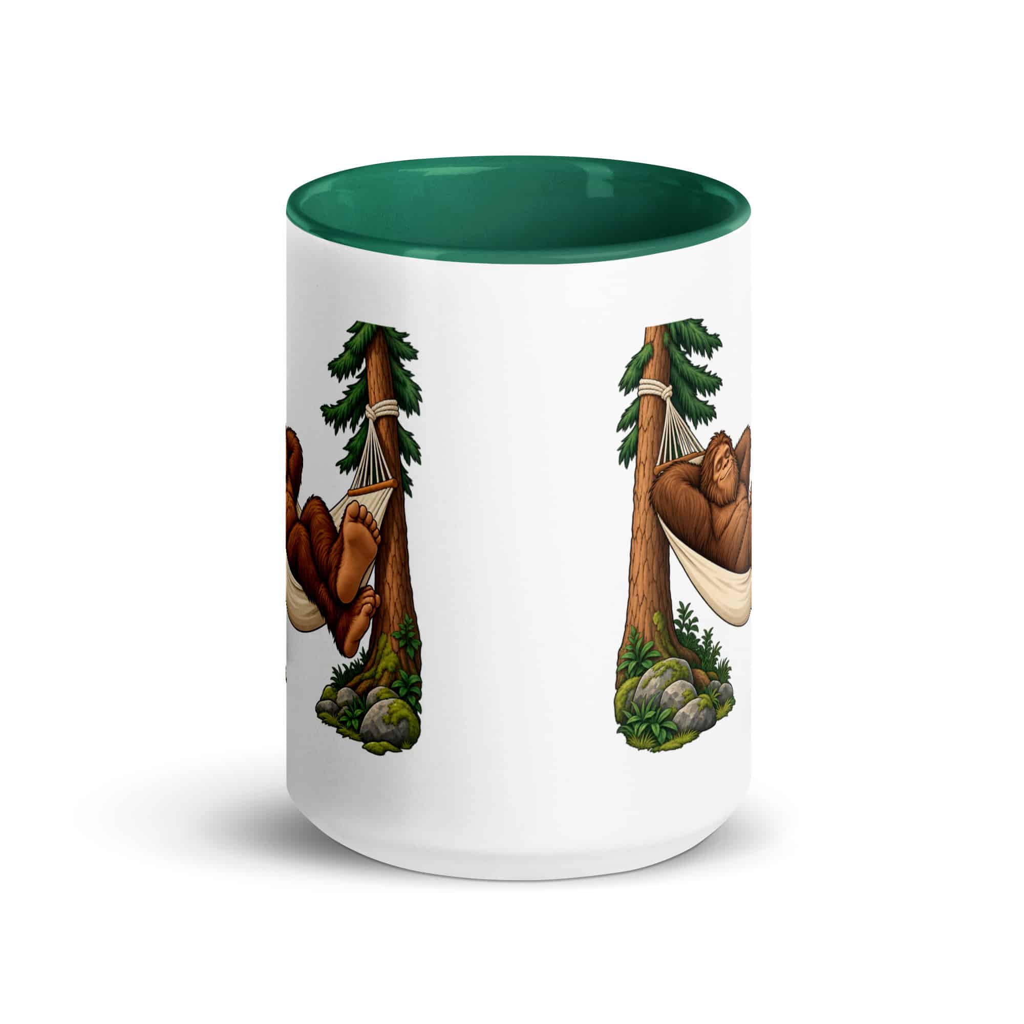 Hammock Nap Bigfoot Color Inside Mug