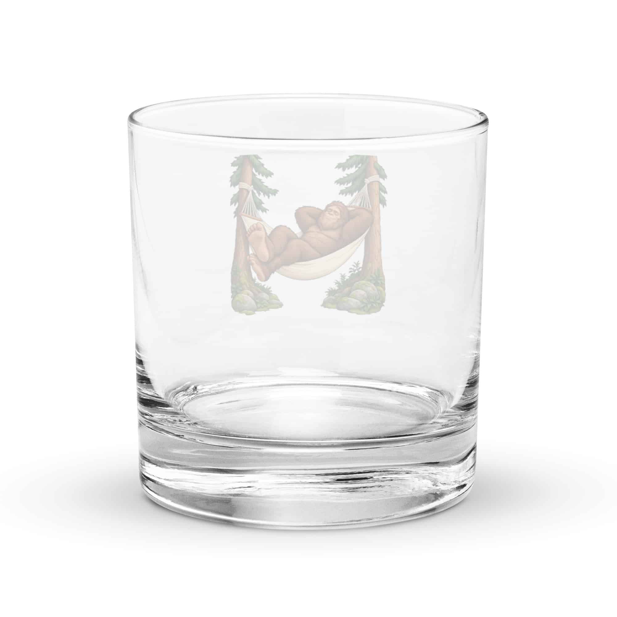 Hammock Napping Bigfoot Rocks Glass