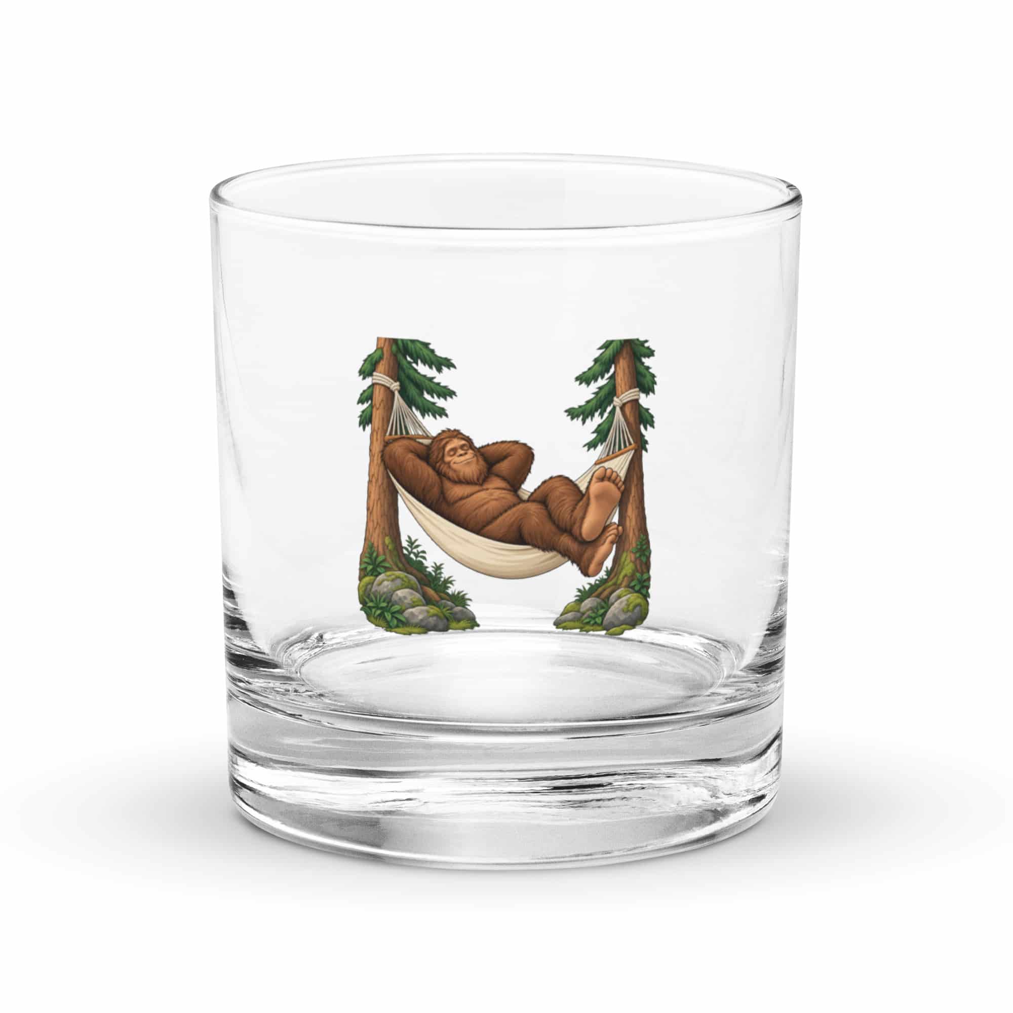 Hammock Napping Bigfoot Rocks Glass