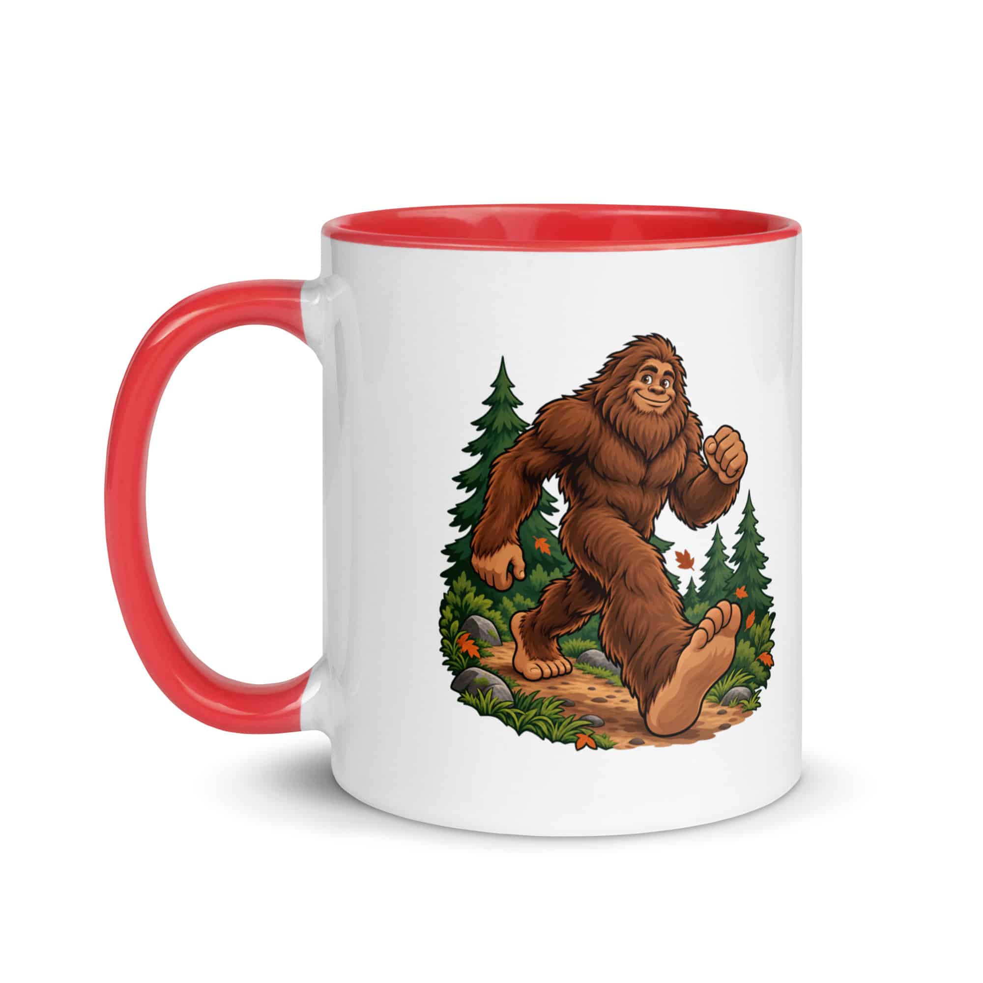 Trail Runner Bigfoot Color Inside Mug