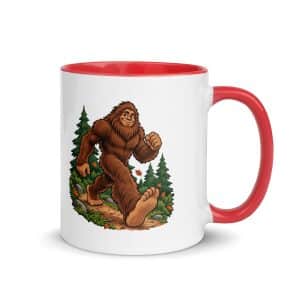 14 Bigfoot Trail Runner Color Inside Coffee Mug - 11 oz - Main