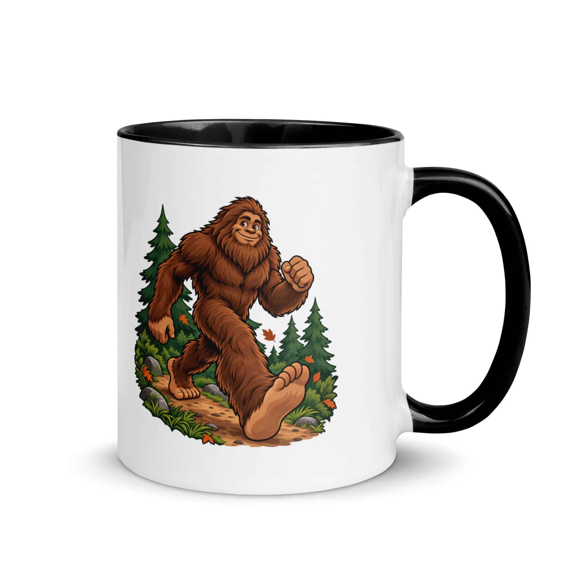 Trail Runner Bigfoot Color Inside Mug