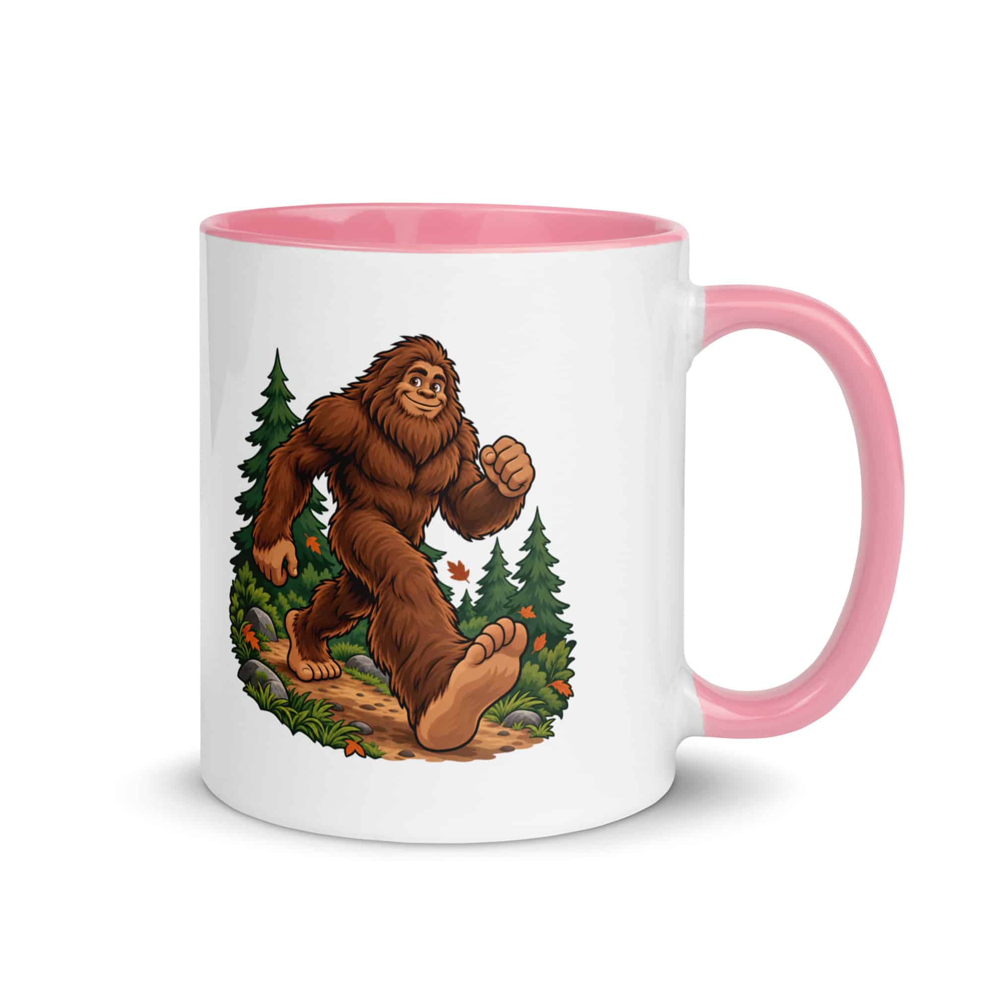 Trail Runner Bigfoot Color Inside Mug