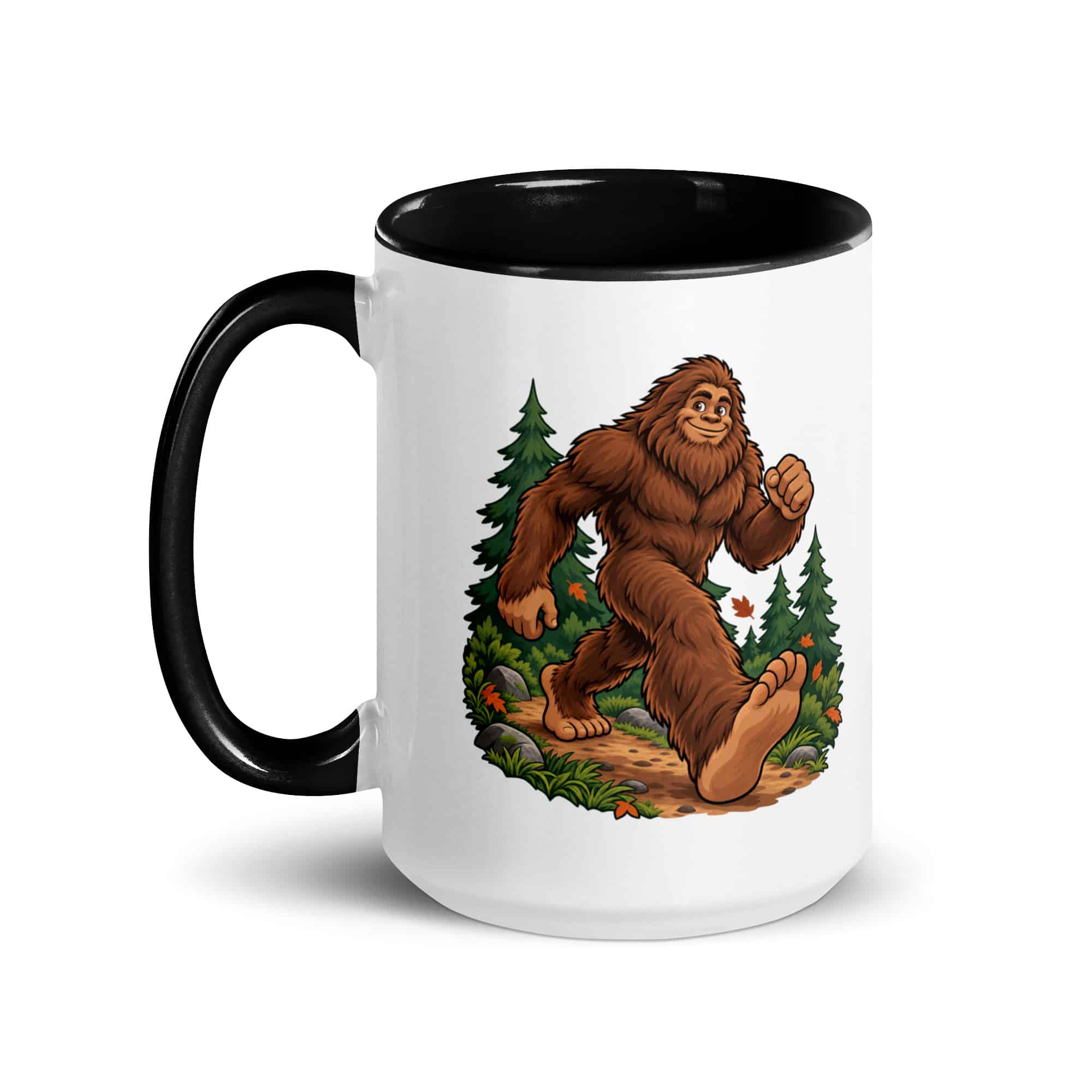 Trail Runner Bigfoot Color Inside Mug