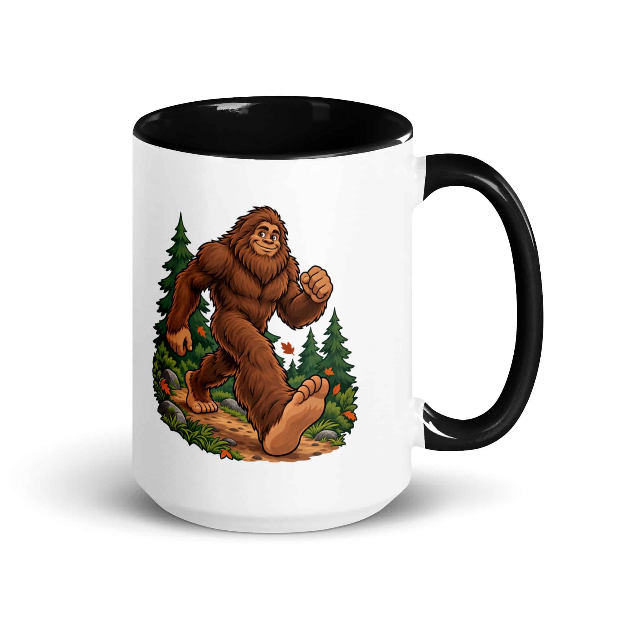 Trail Runner Bigfoot Color Inside Mug