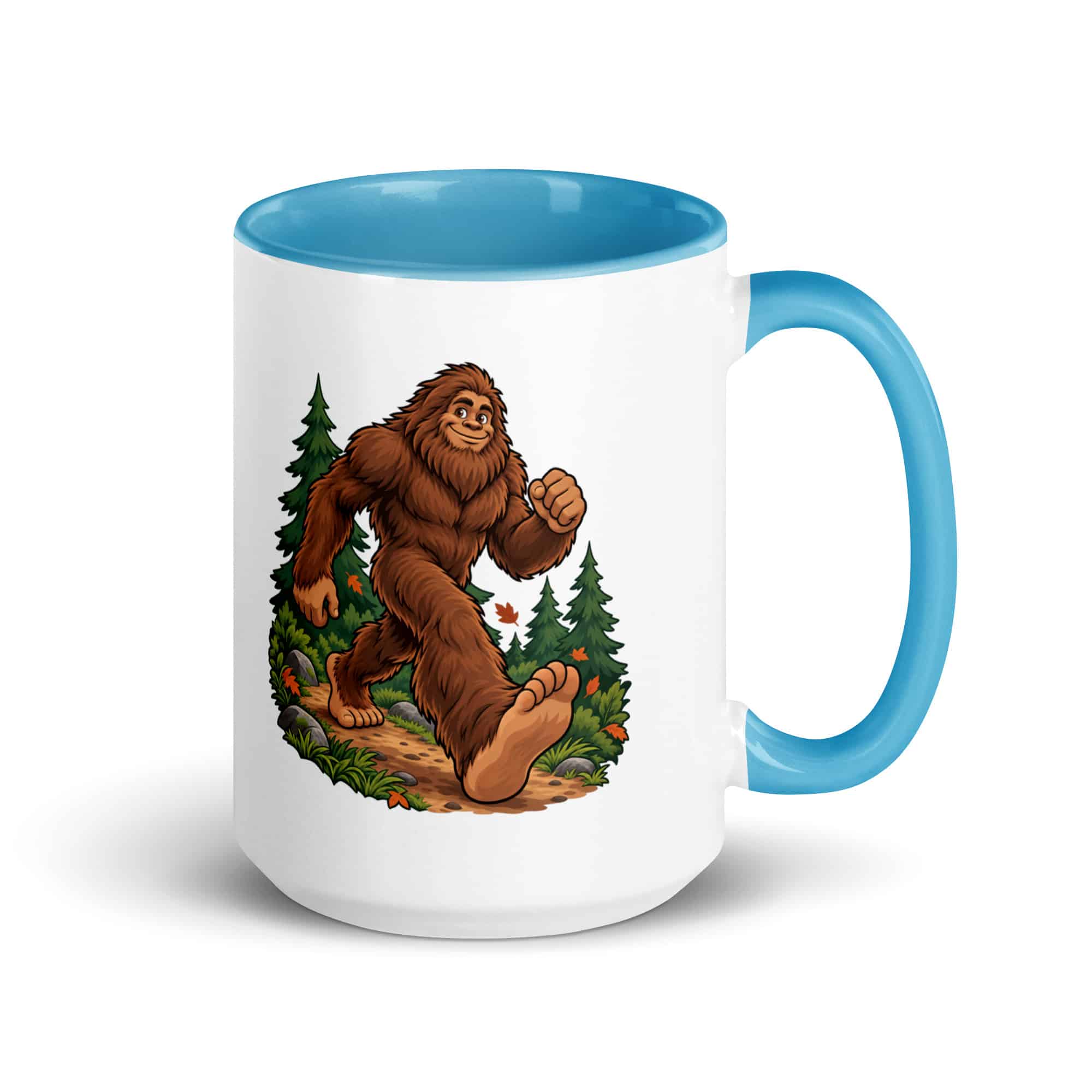 Trail Runner Bigfoot Color Inside Mug