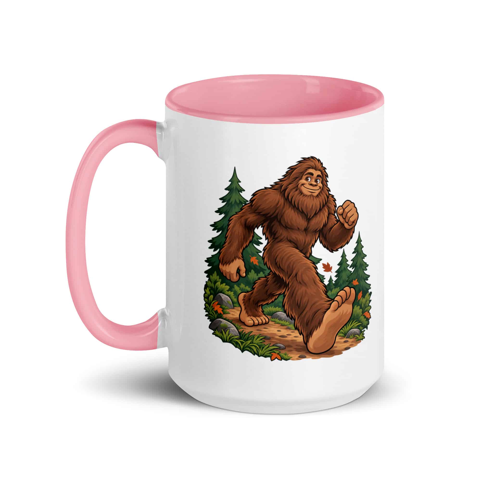 Trail Runner Bigfoot Color Inside Mug