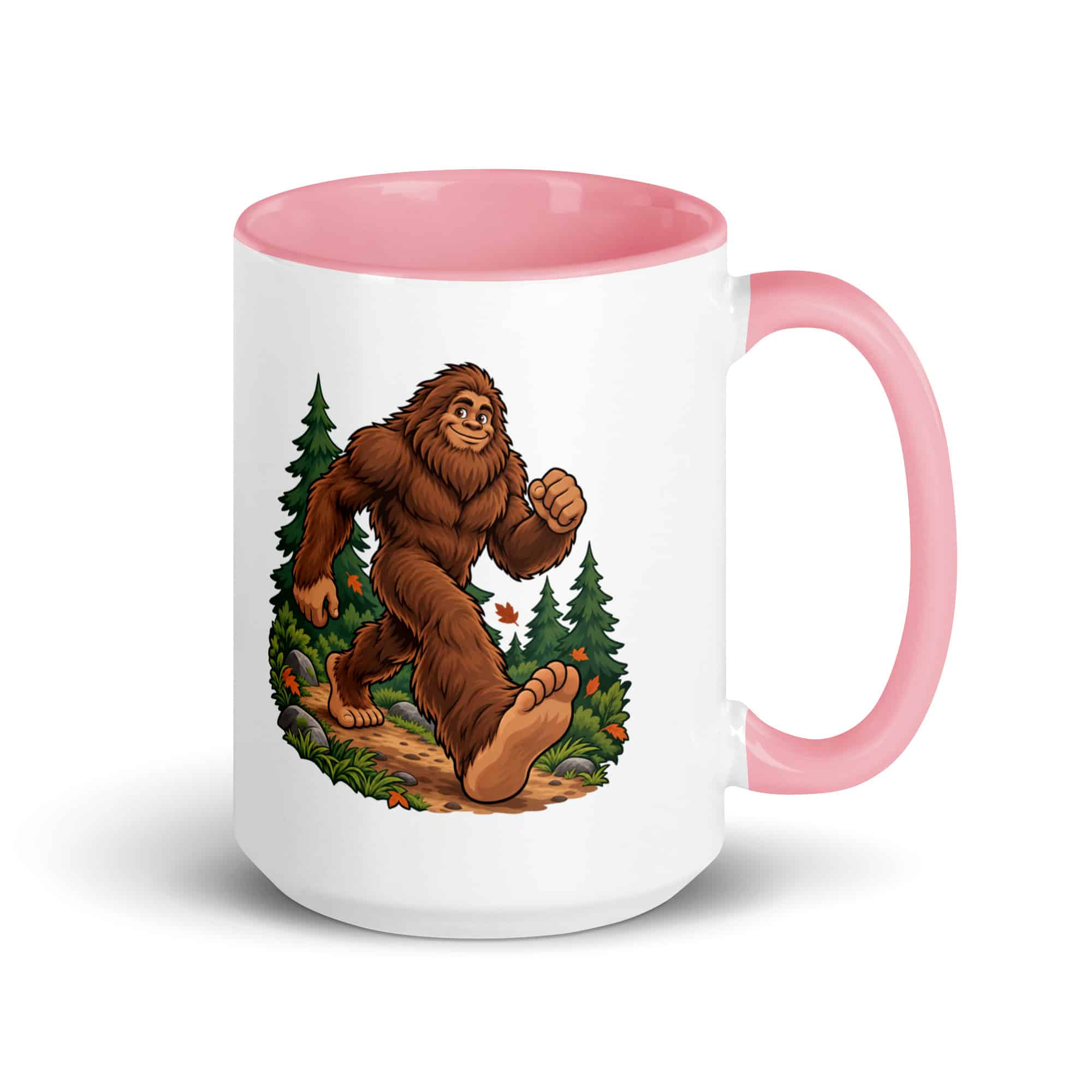 Trail Runner Bigfoot Color Inside Mug