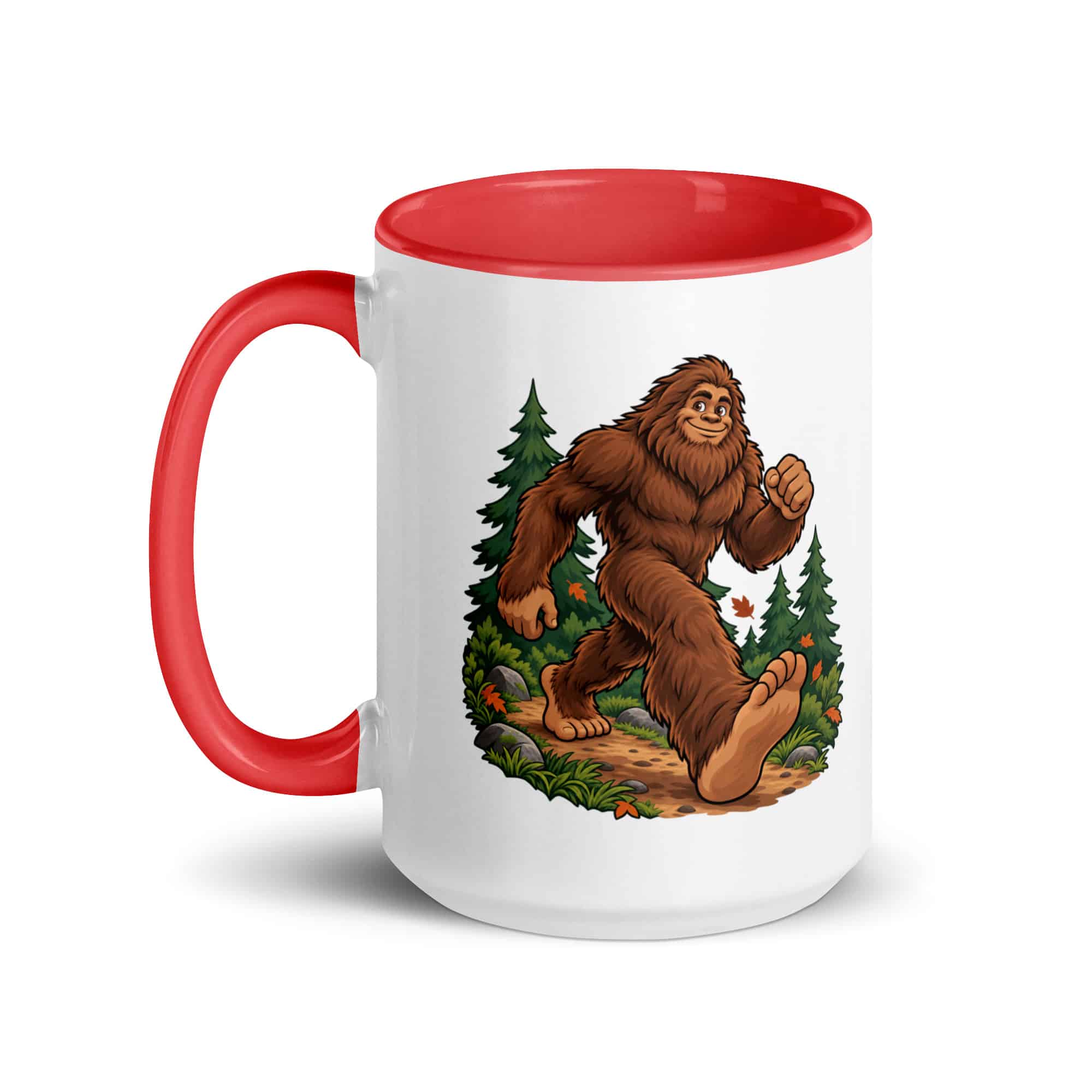 Trail Runner Bigfoot Color Inside Mug
