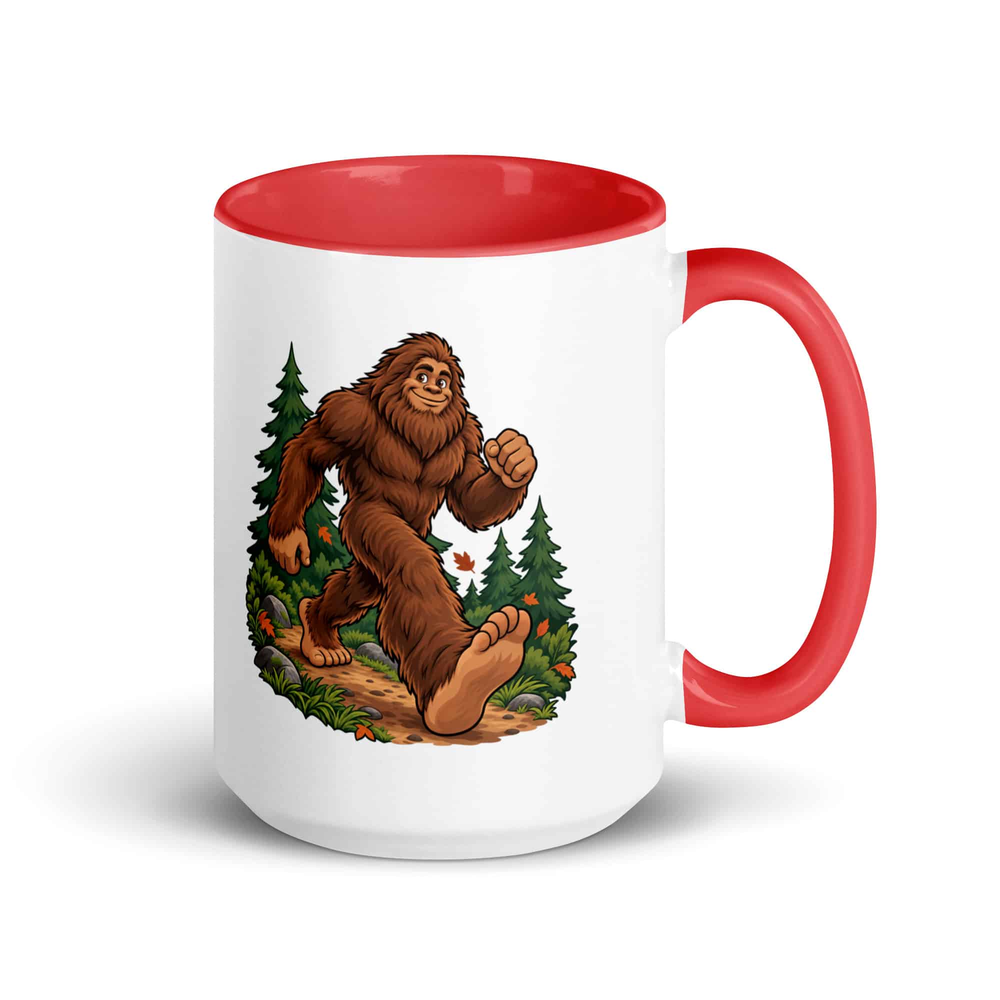 Trail Runner Bigfoot Color Inside Mug
