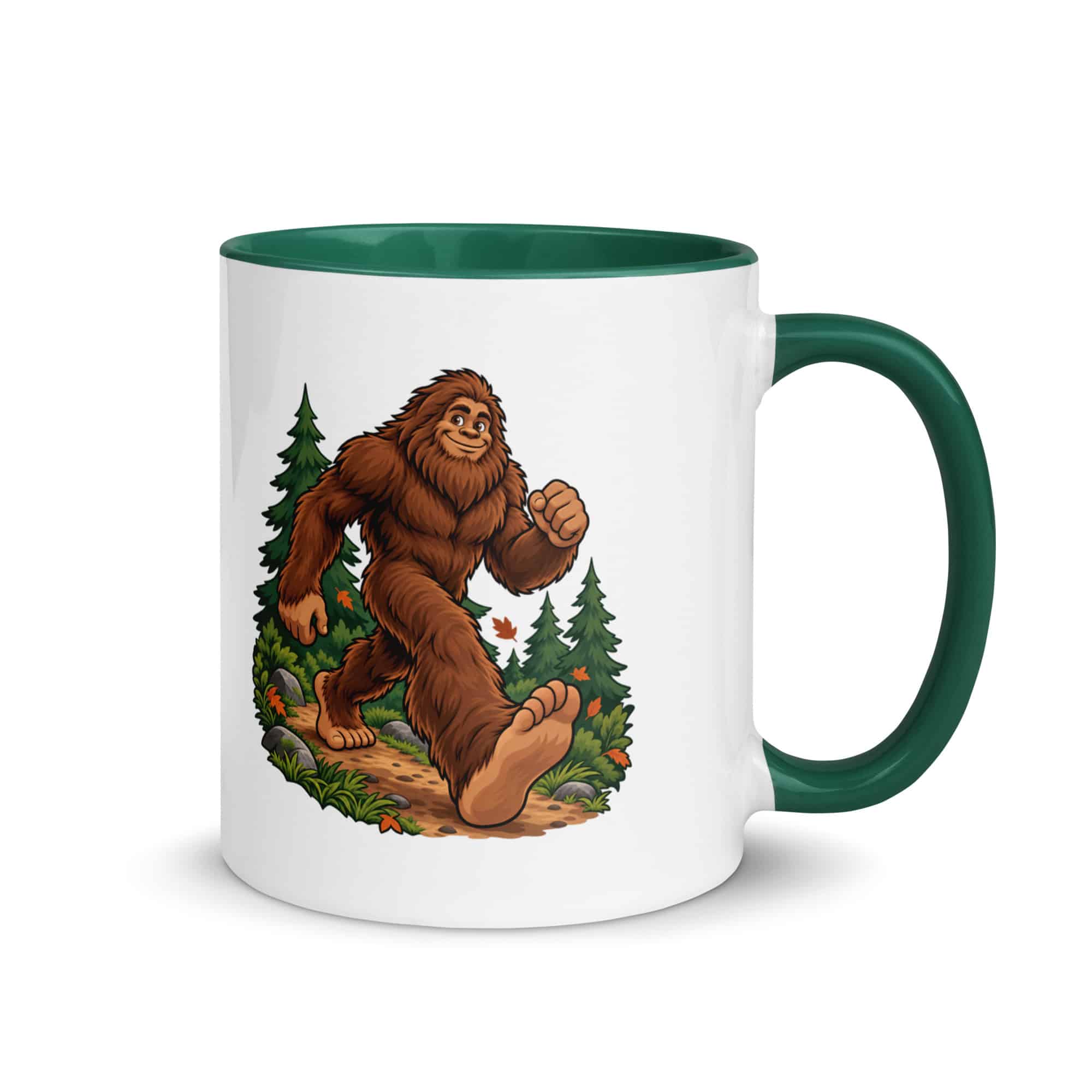 Trail Runner Bigfoot Color Inside Mug