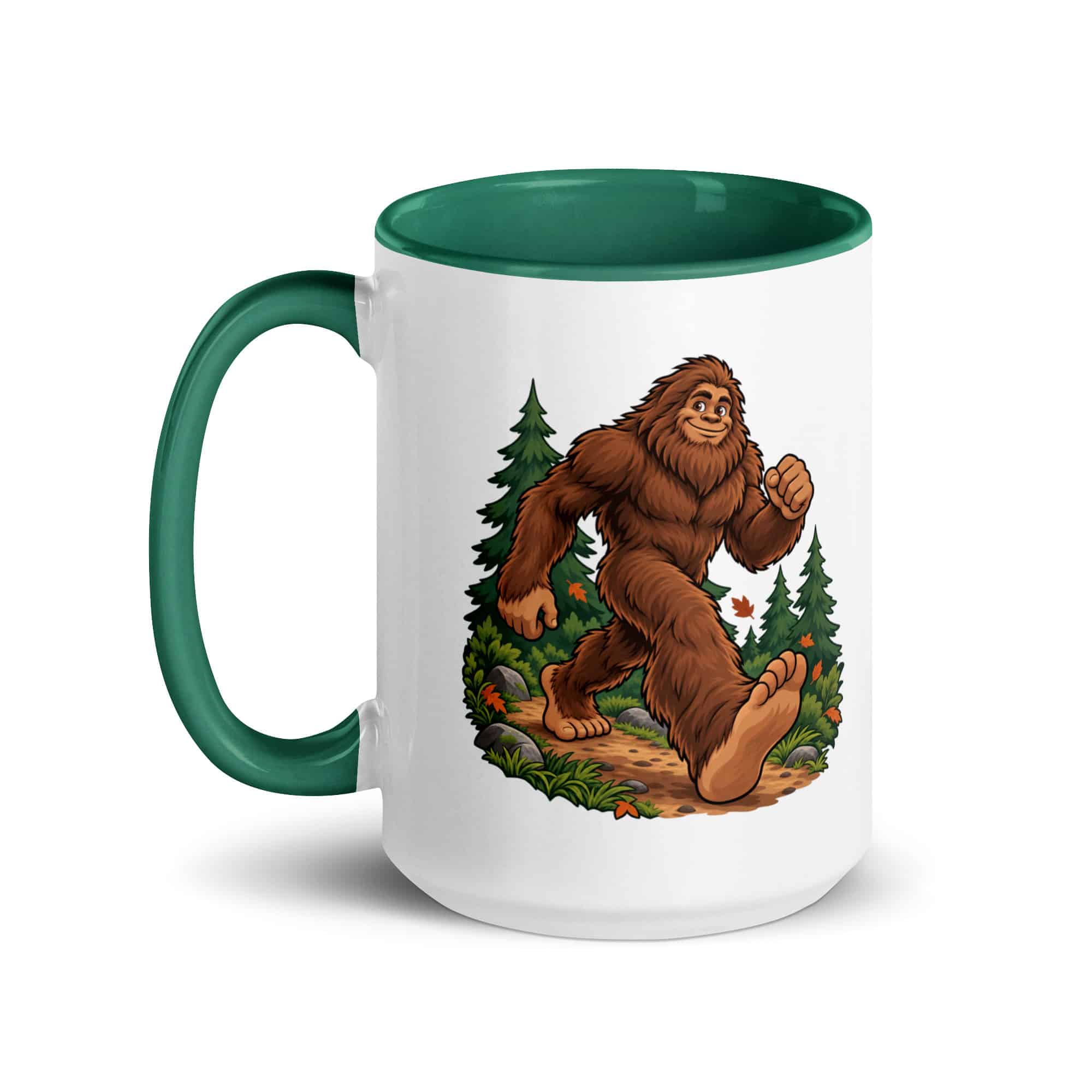 Trail Runner Bigfoot Color Inside Mug