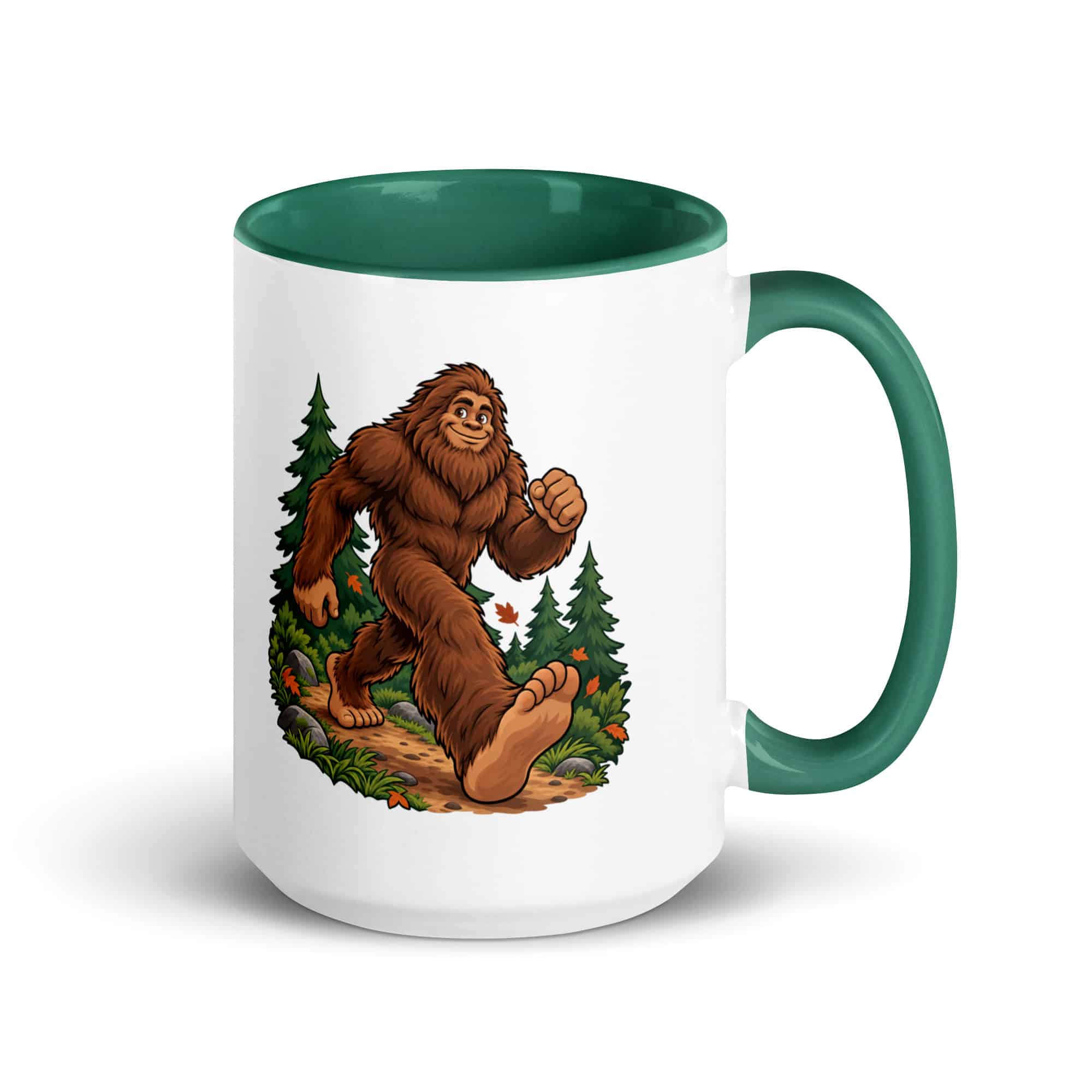 Trail Runner Bigfoot Color Inside Mug