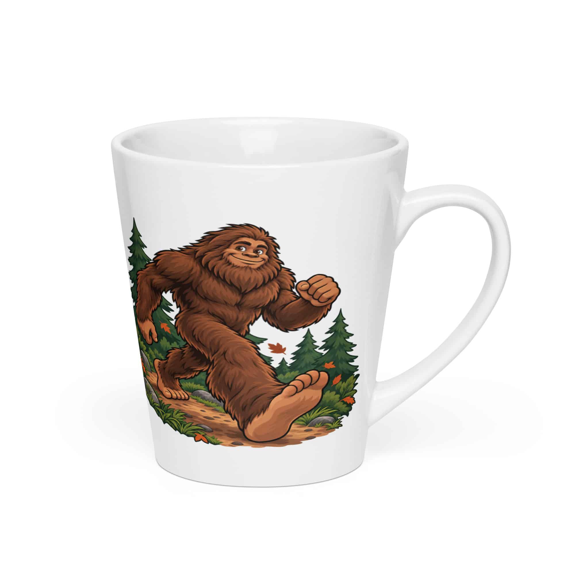 Bigfoot Trail Runner Latte Mug