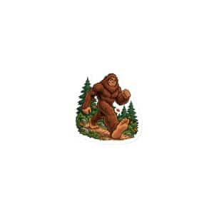 14 Bigfoot Trail Runner Die-Cut Magnet - 3″×3″ - Main